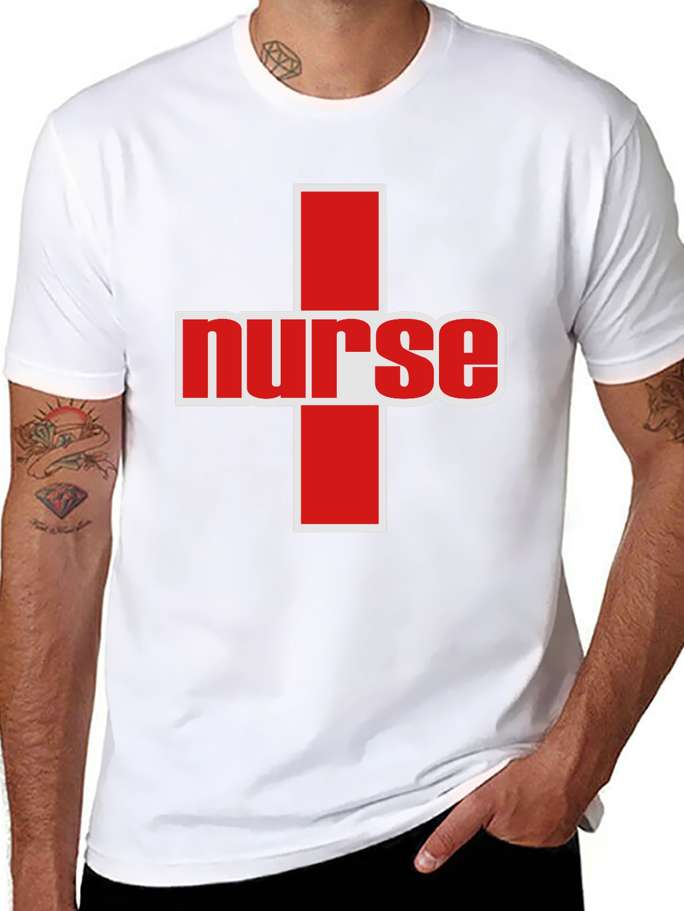 Nurse Red Cross Graphic Tee