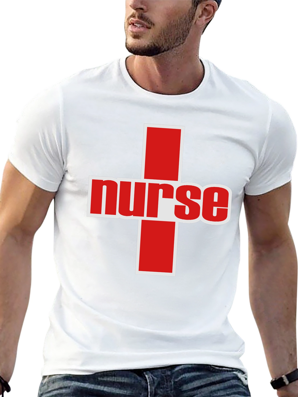 Nurse Red Cross Graphic Tee