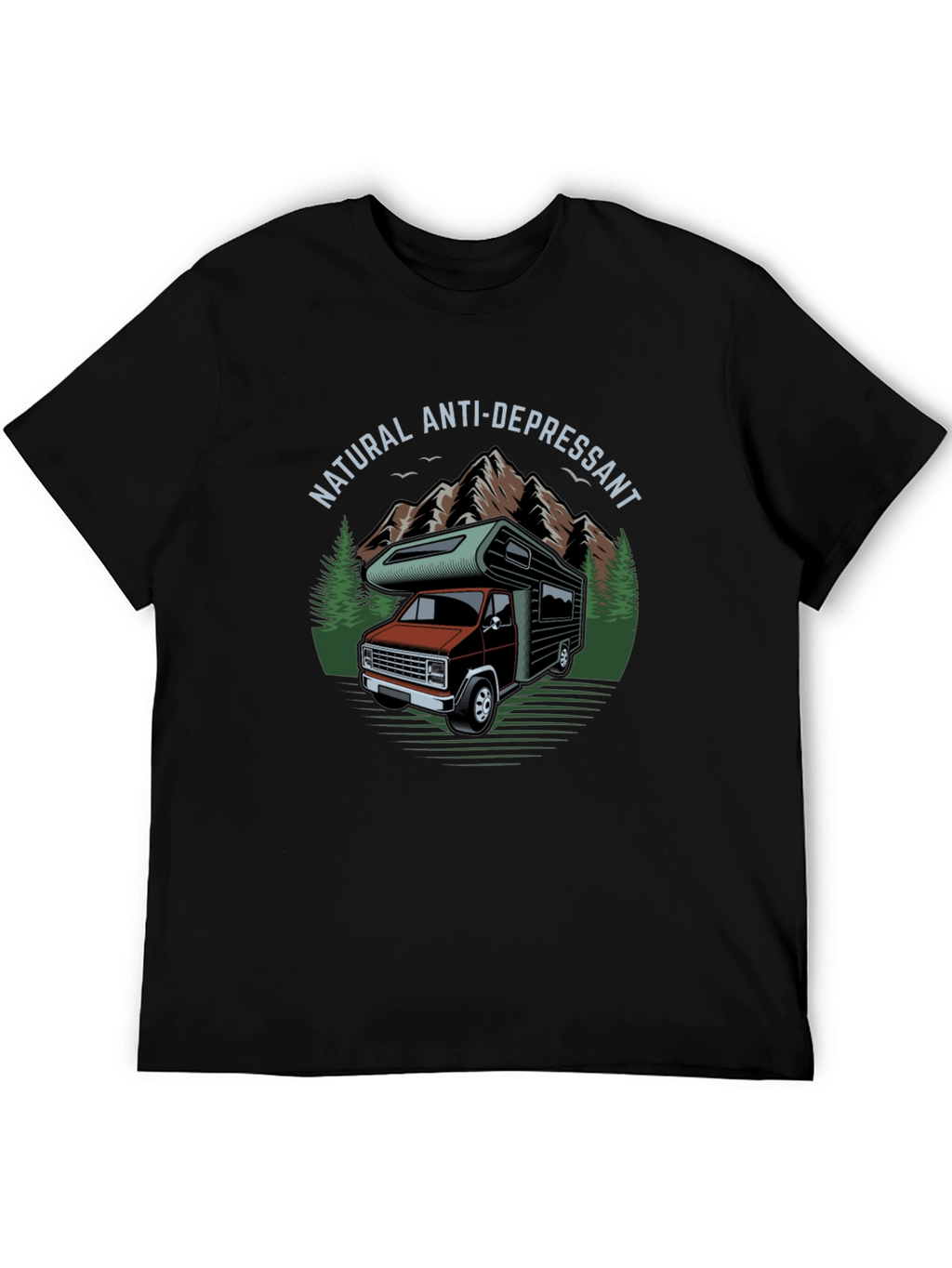 Natural Anti-Depressant Camper Van Graphic T-Shirt