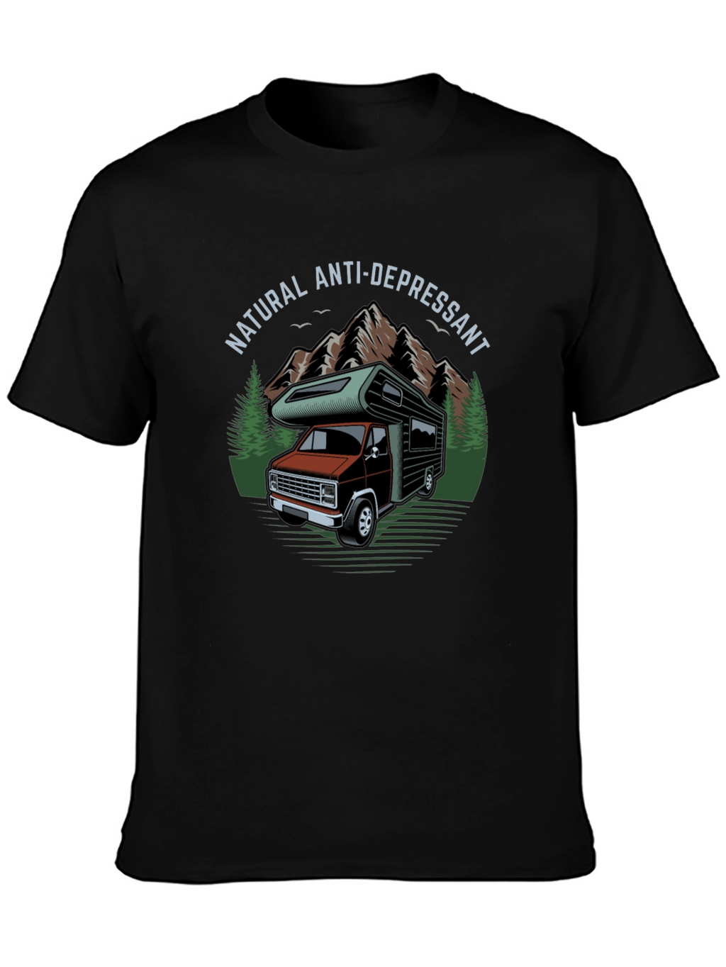 Natural Anti-Depressant Camper Van Graphic T-Shirt