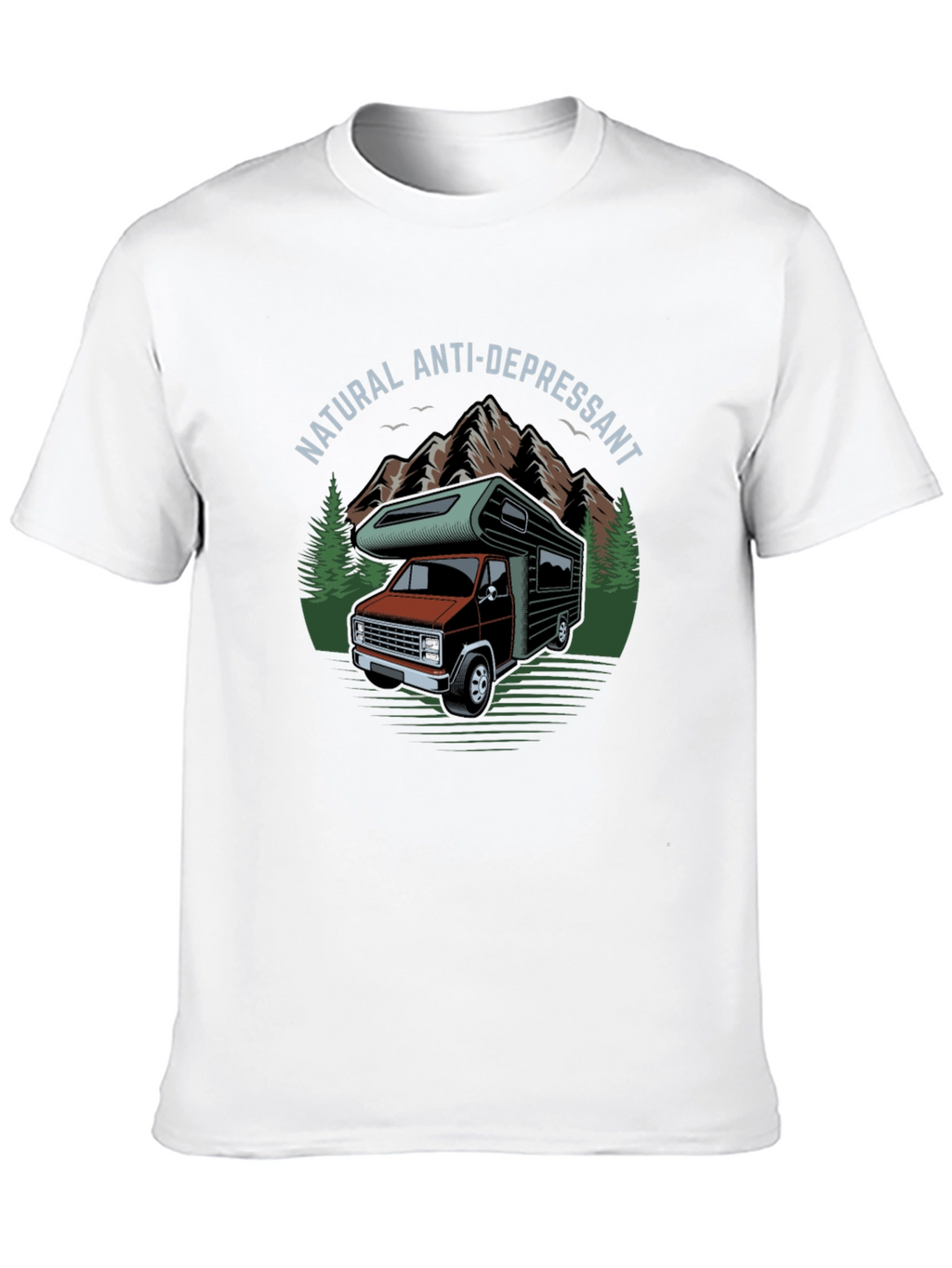 Natural Anti-Depressant Camper Van Graphic T-Shirt