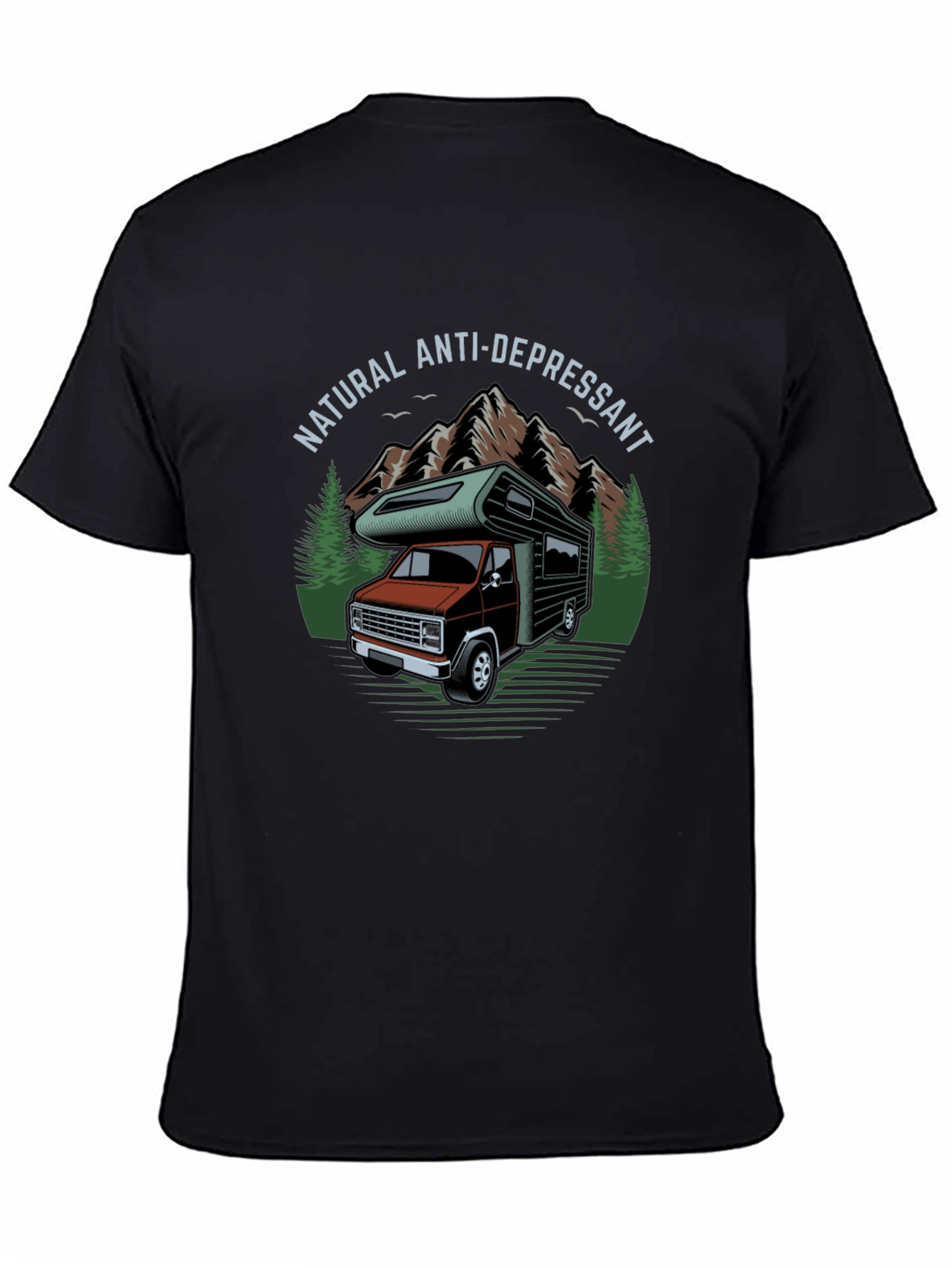 Natural Anti-Depressant Camper Van Graphic T-Shirt