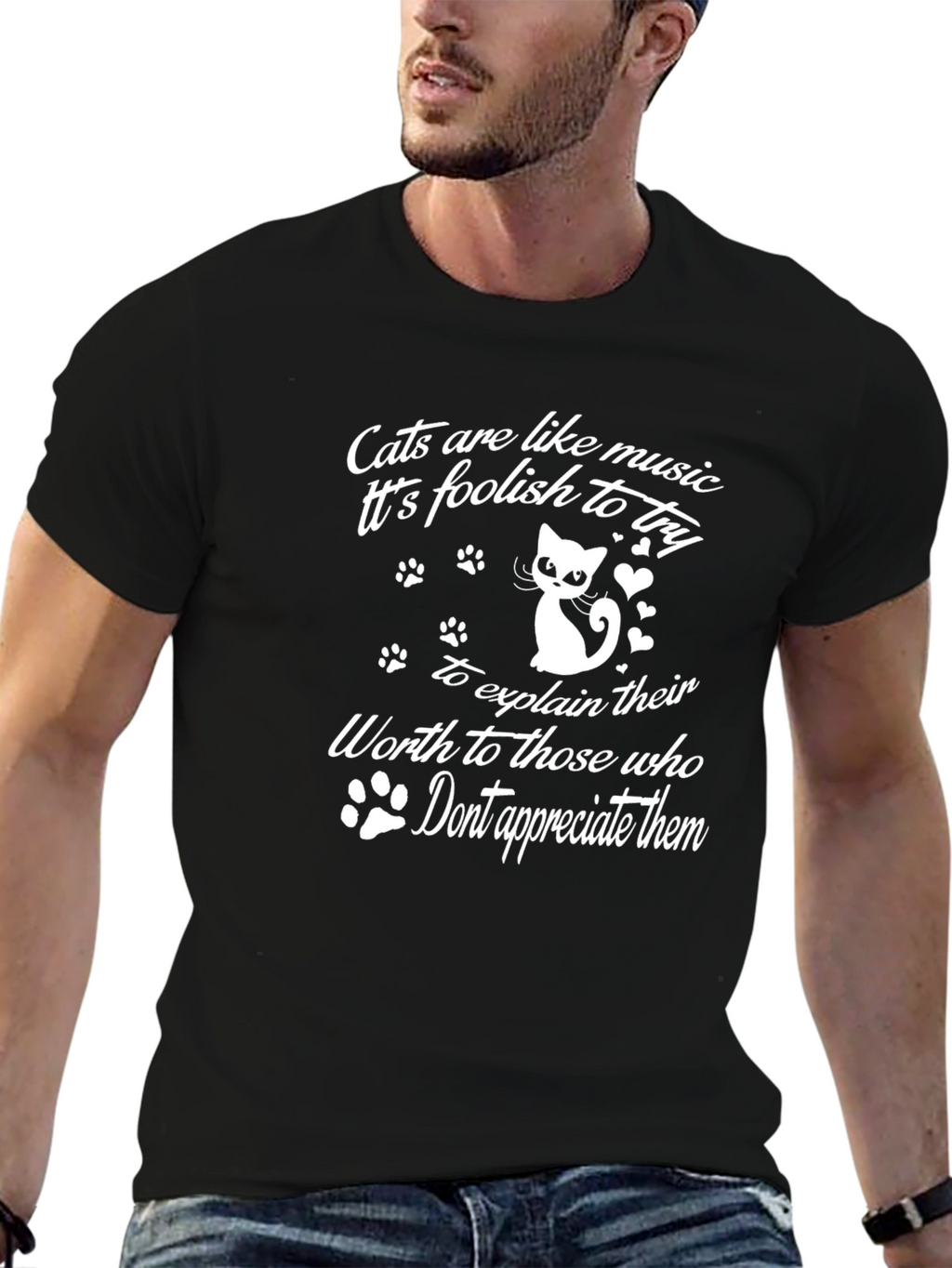 Cats are Like Music T-Shirt