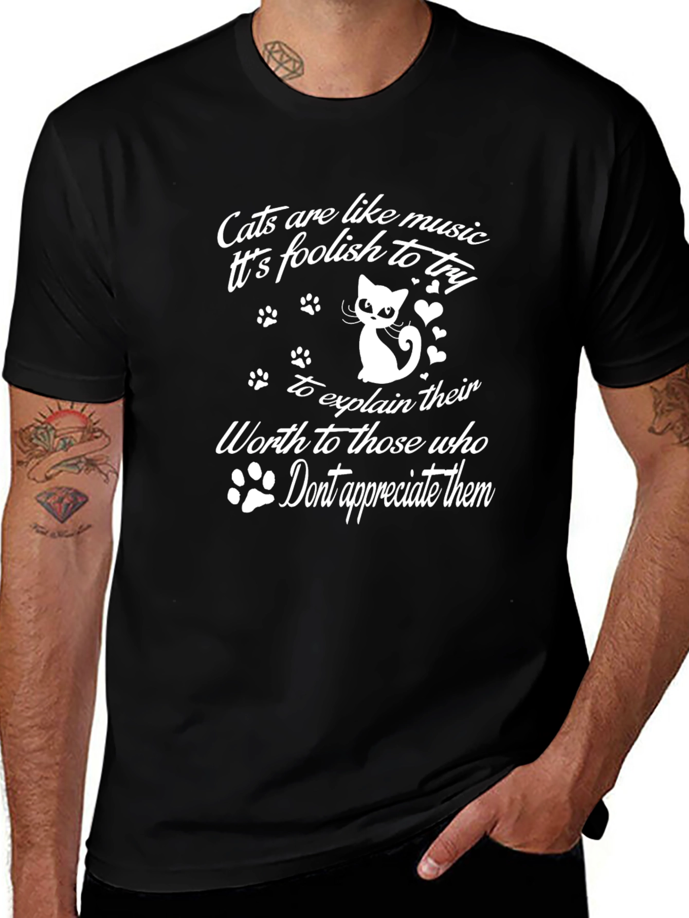 Cats are Like Music T-Shirt