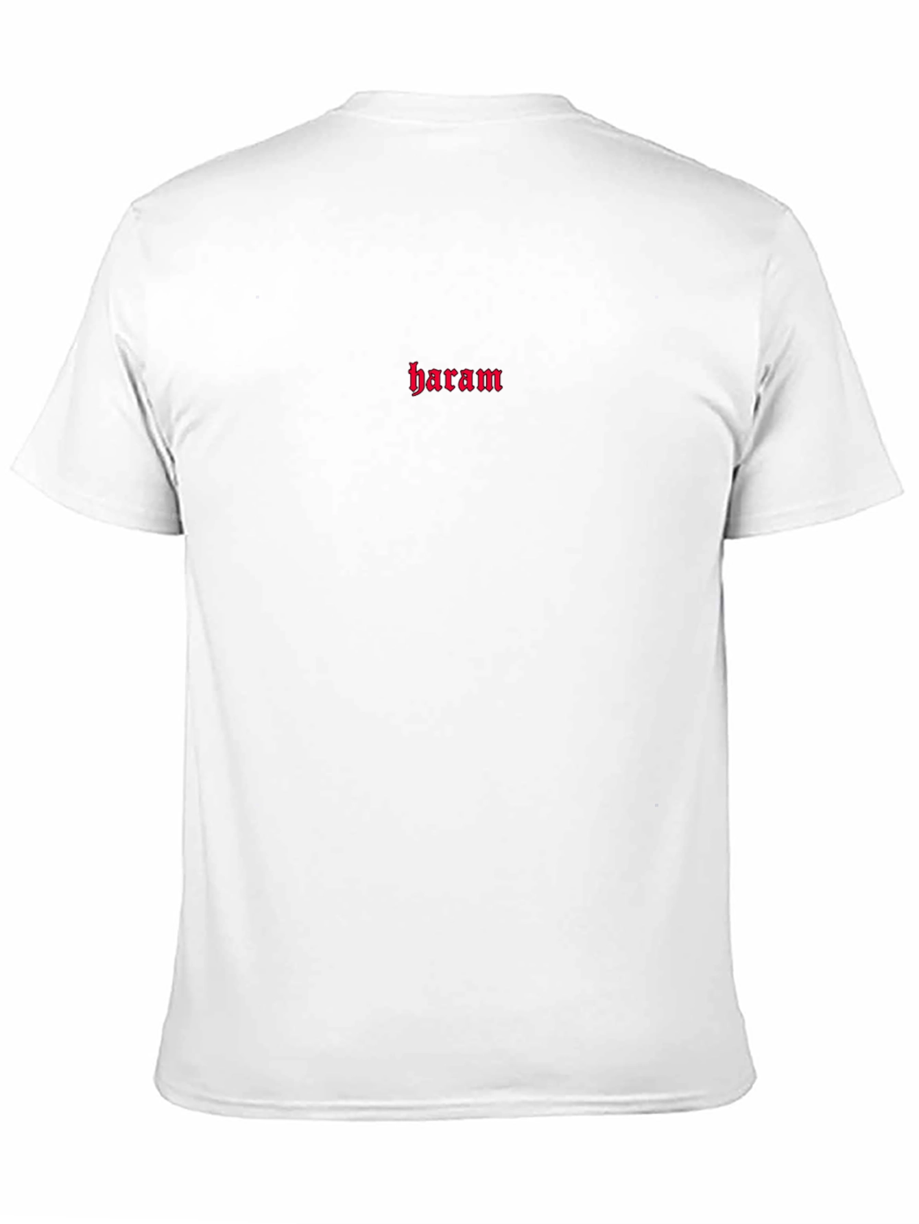 Red Haram Print Black T-Shirt