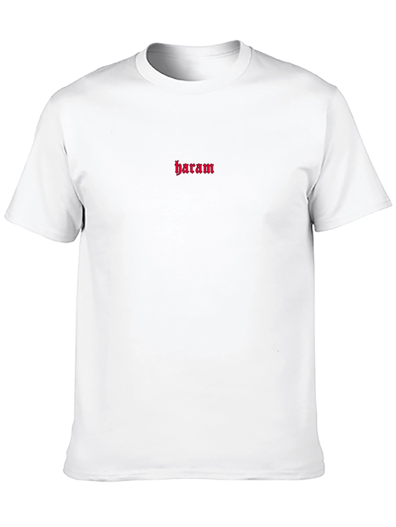 Red Haram Print Black T-Shirt