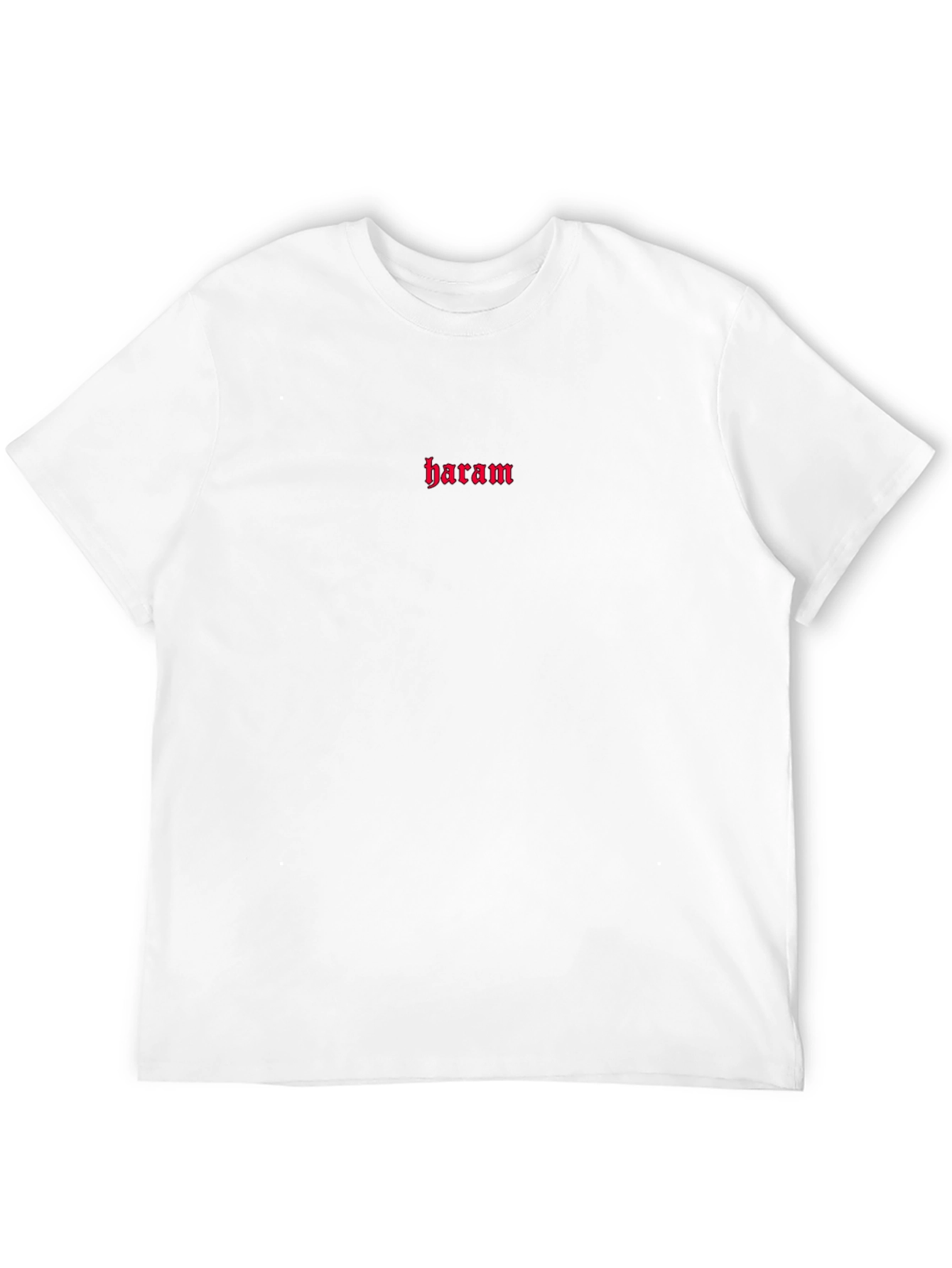 Red Haram Print Black T-Shirt