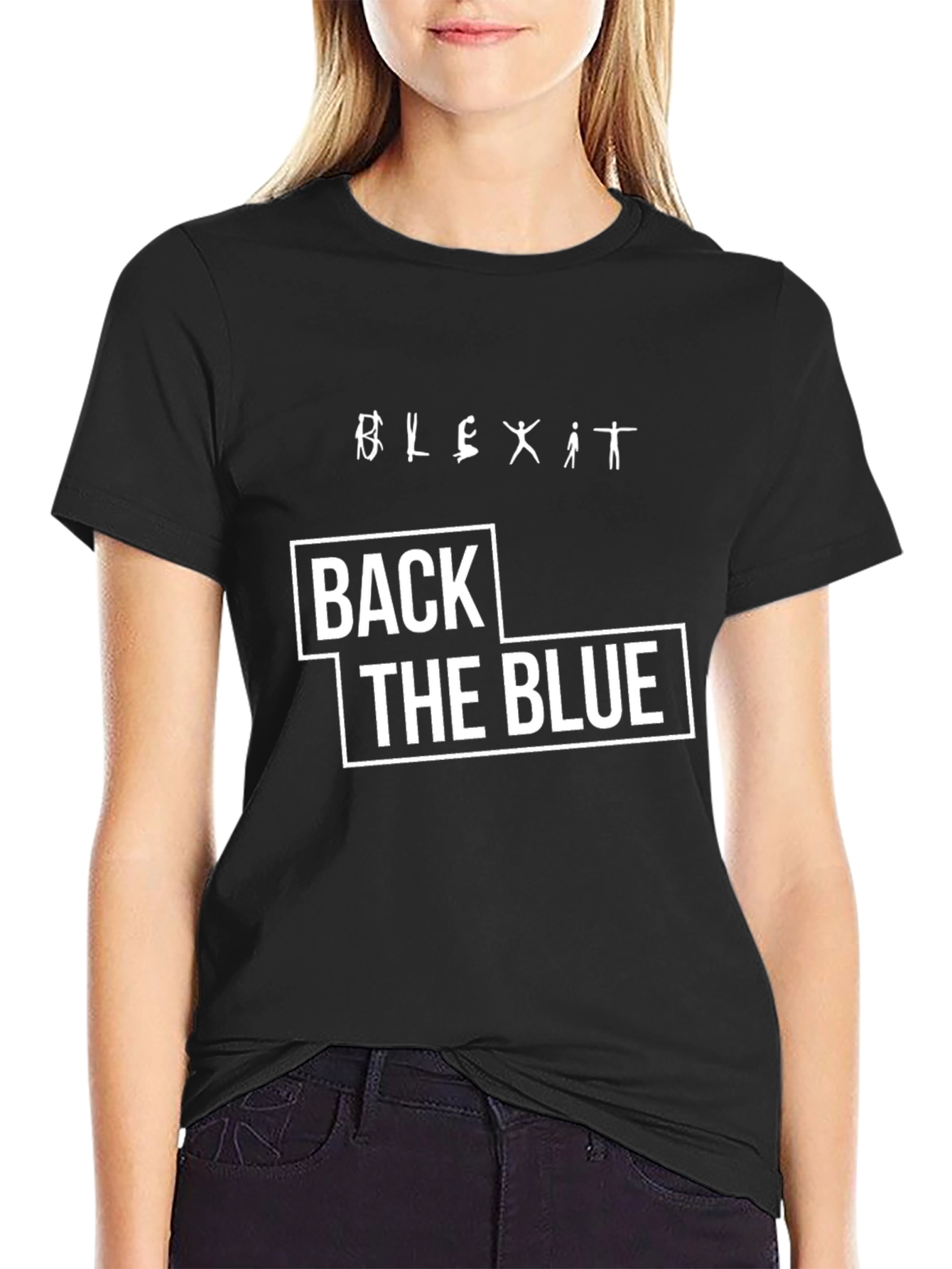 Back the Blue Graphic T-Shirt