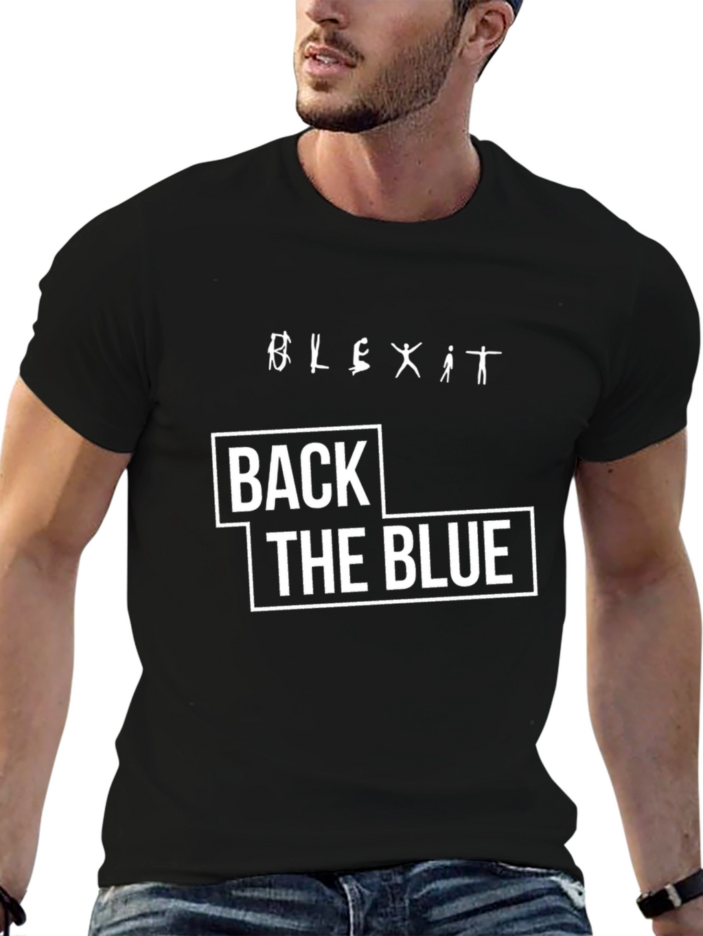 Back the Blue Graphic T-Shirt
