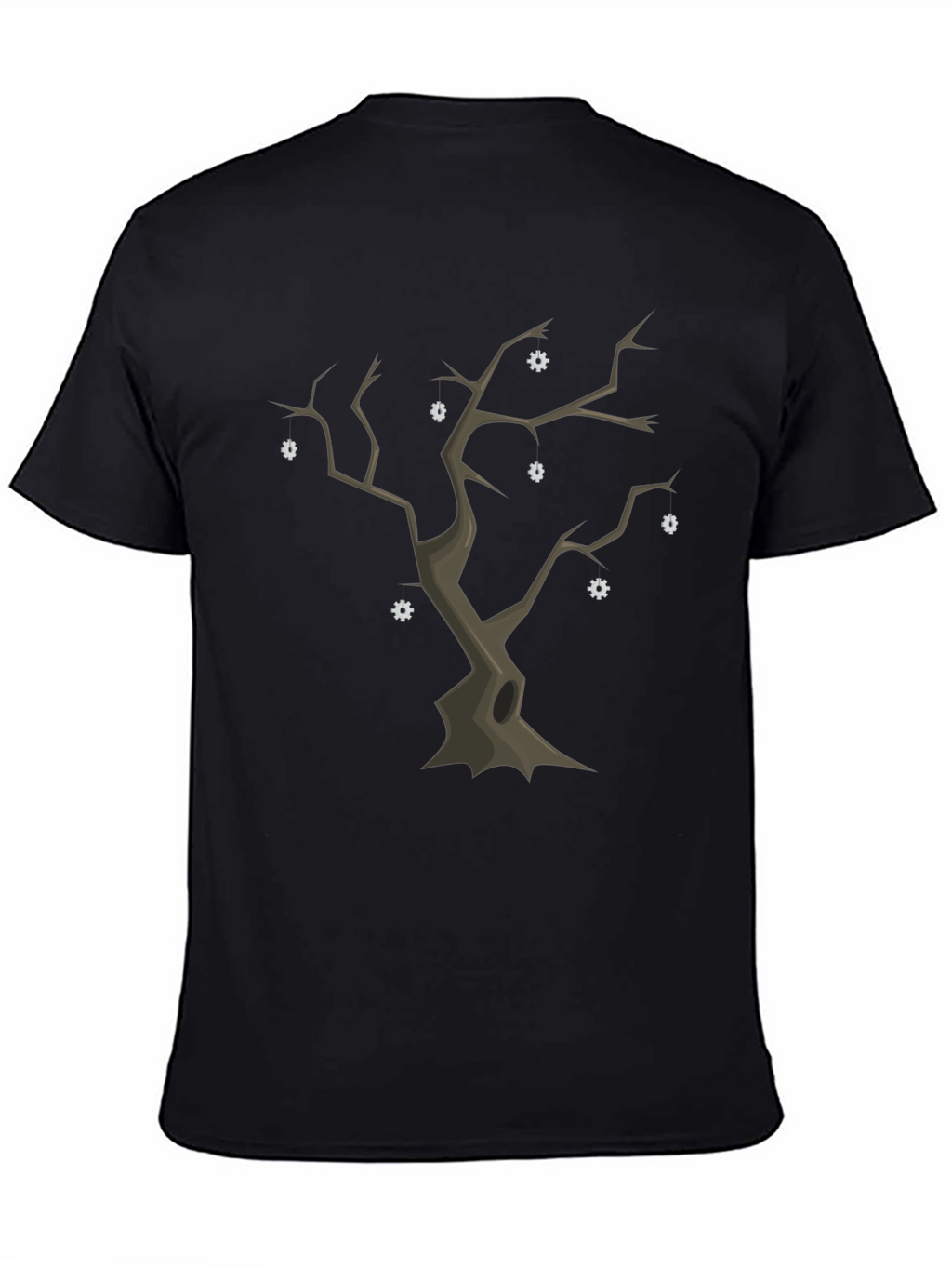 Spooky Tree Graphic Tee - Unique Halloween Shirt