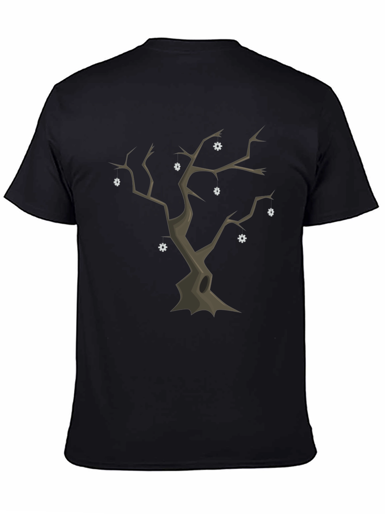 Spooky Tree Graphic Tee - Unique Halloween Shirt