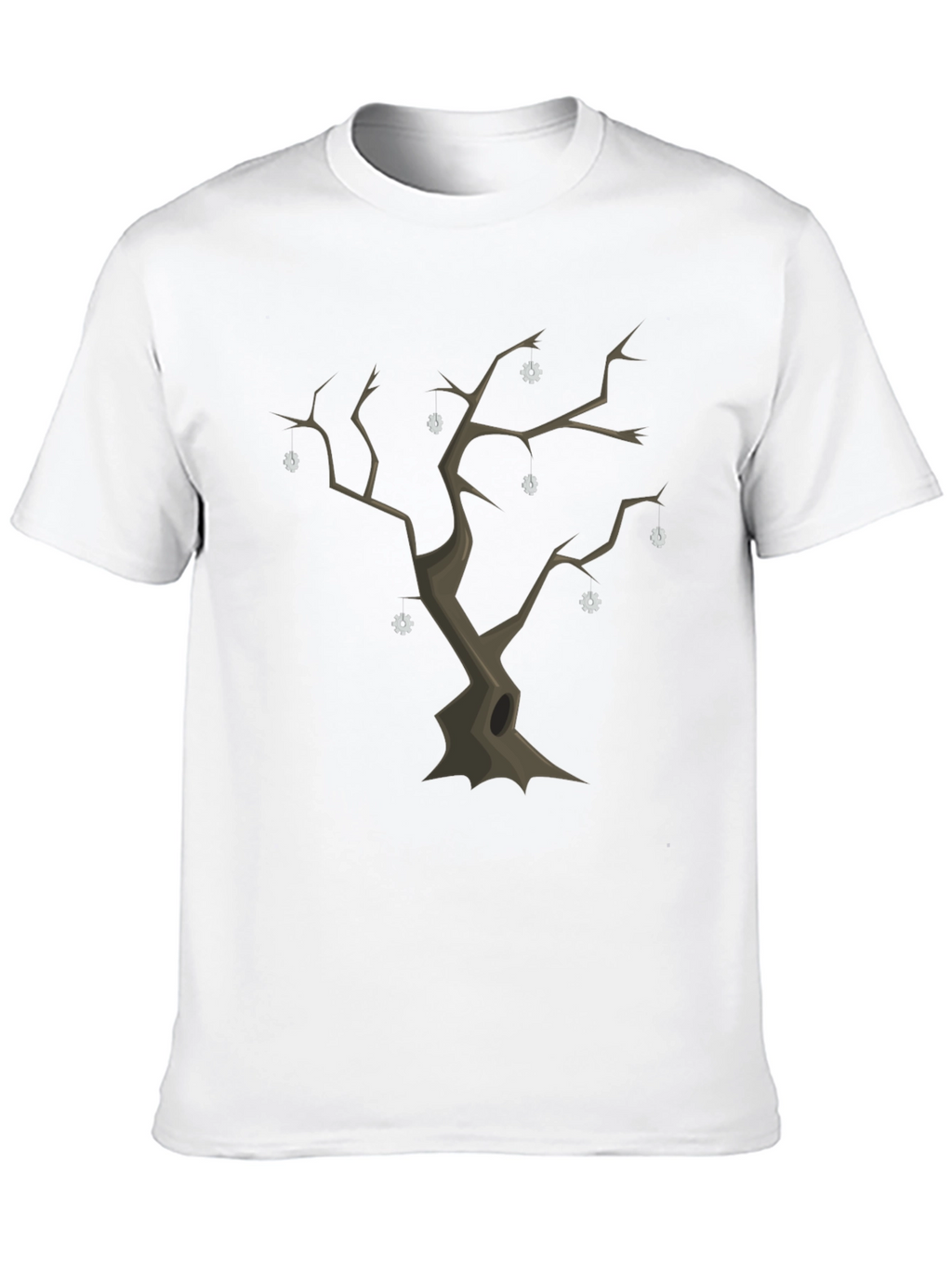 Spooky Tree Graphic Tee - Unique Halloween Shirt