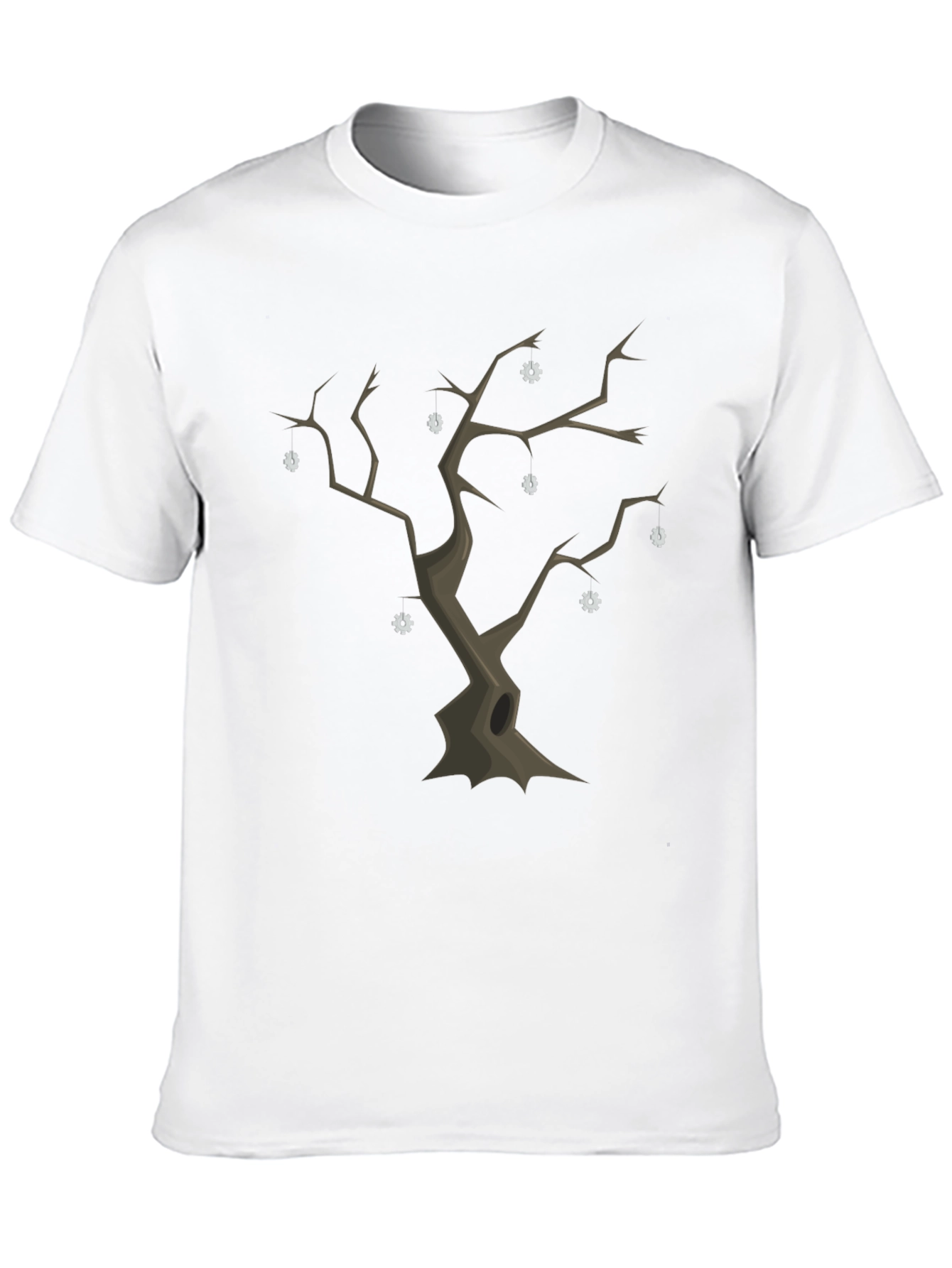 Spooky Tree Graphic Tee - Unique Halloween Shirt