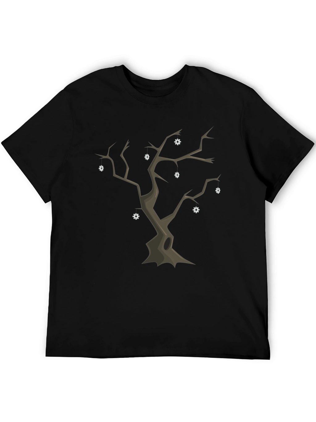 Spooky Tree Graphic Tee - Unique Halloween Shirt