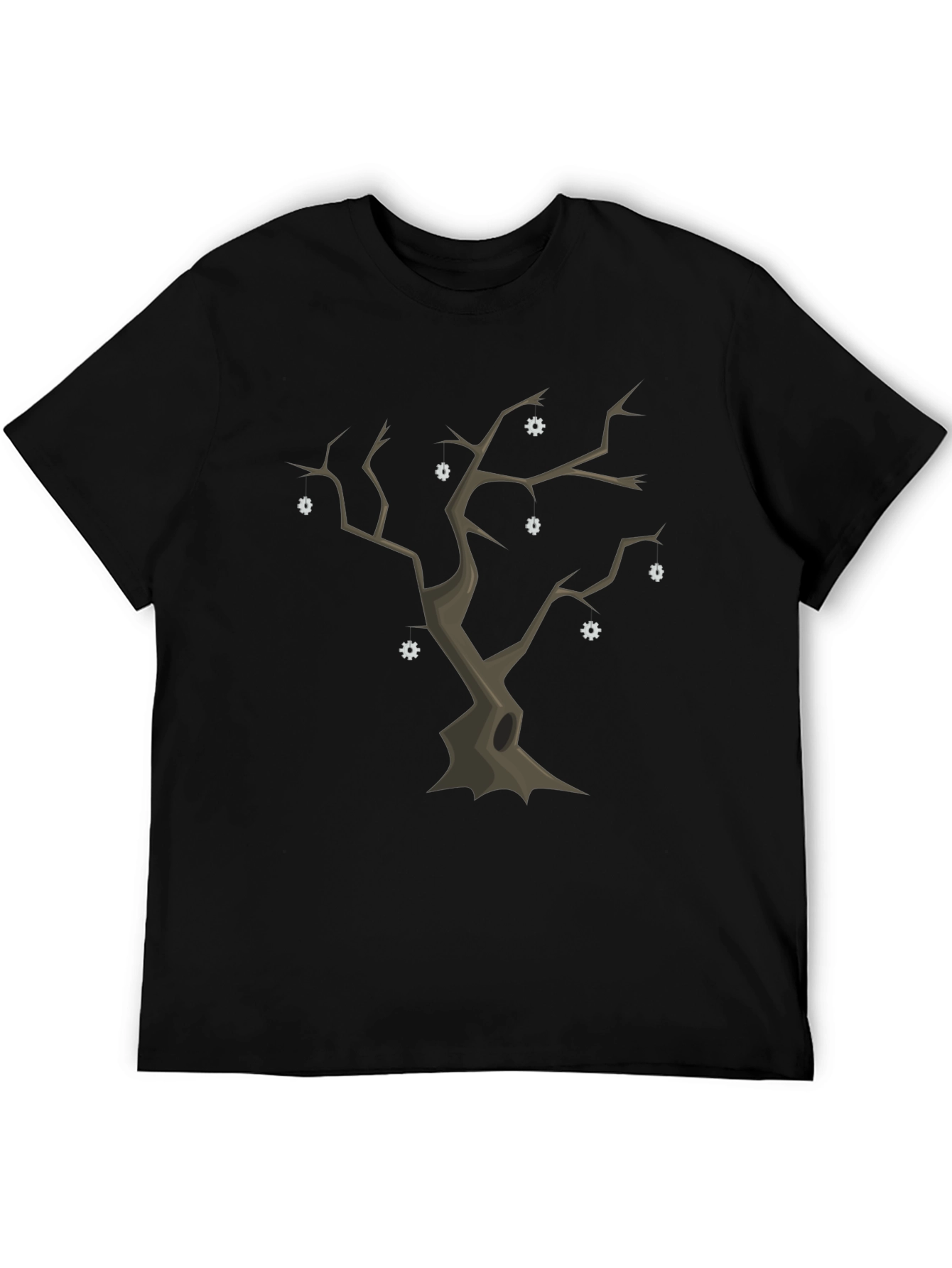 Spooky Tree Graphic Tee - Unique Halloween Shirt