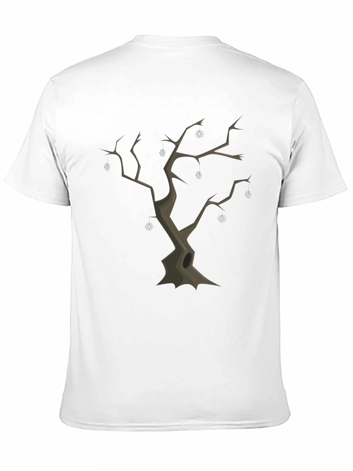 Spooky Tree Graphic Tee - Unique Halloween Shirt