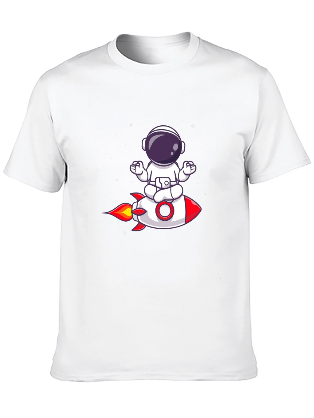 Astronaut Meditation Rocket T-Shirt