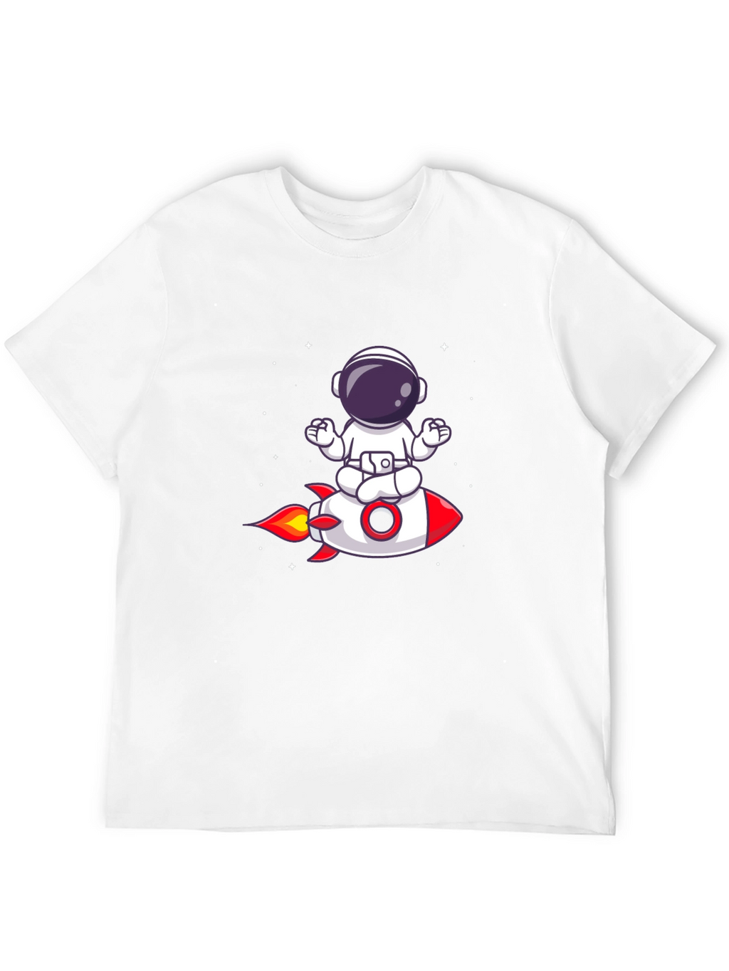 Astronaut Meditation Rocket T-Shirt