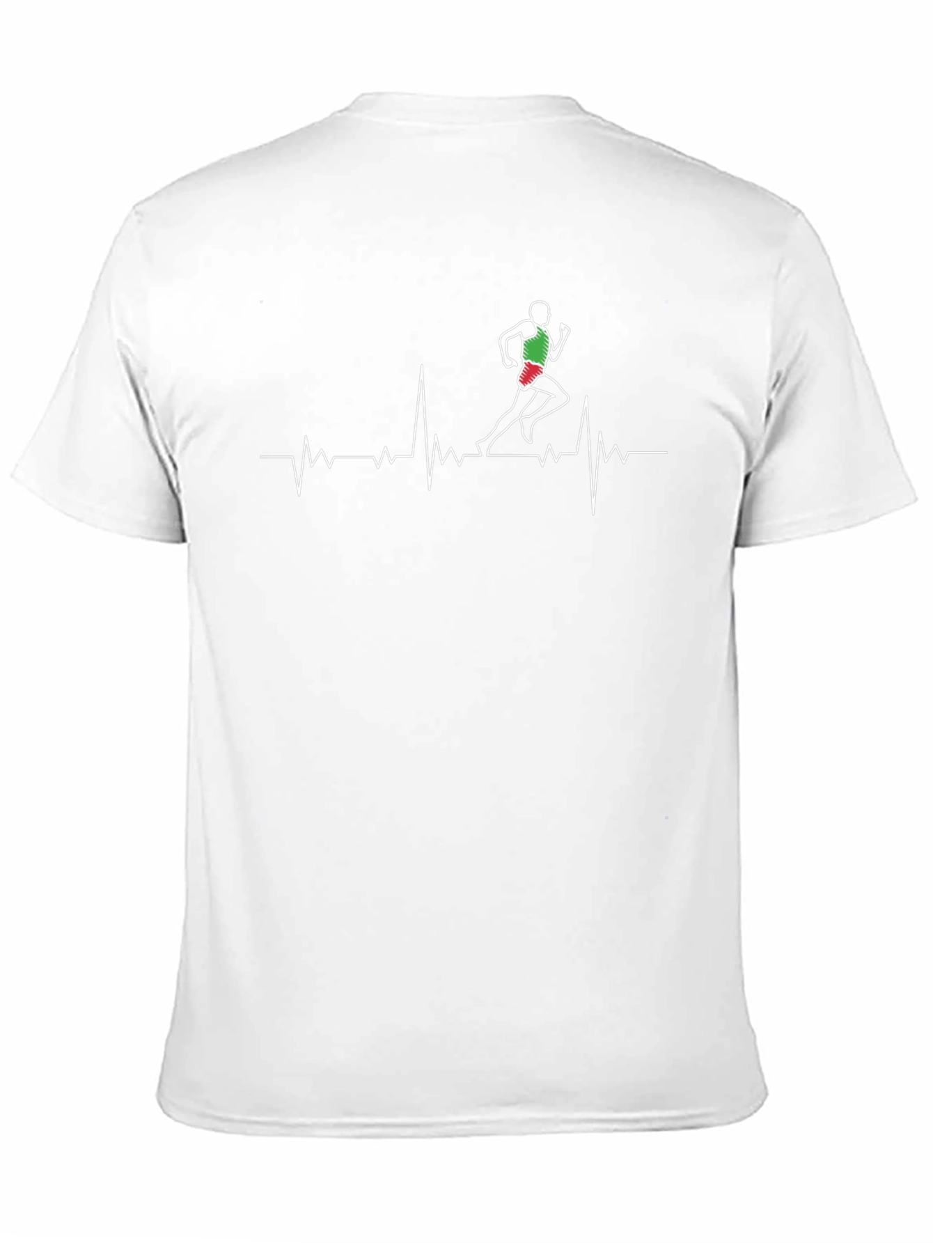 Runner Heartbeat T-Shirt - Black Stylish Graphic Tee