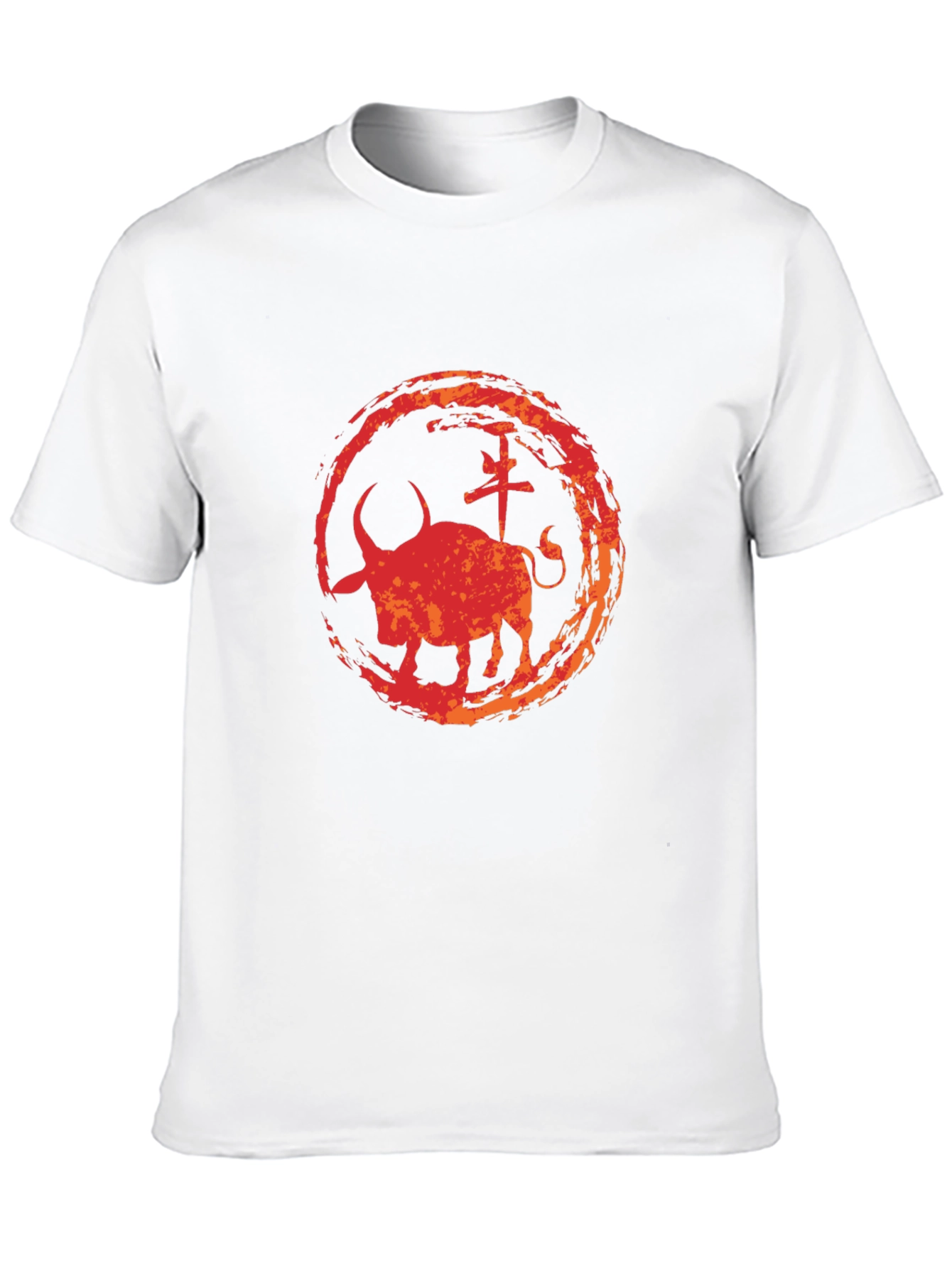 Ox Zodiac Graphic Tee - Black