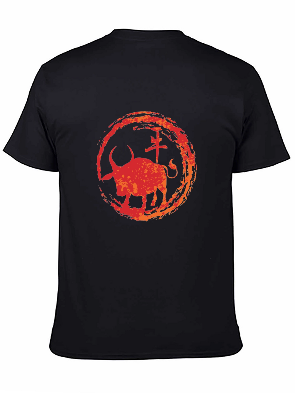 Ox Zodiac Graphic Tee - Black