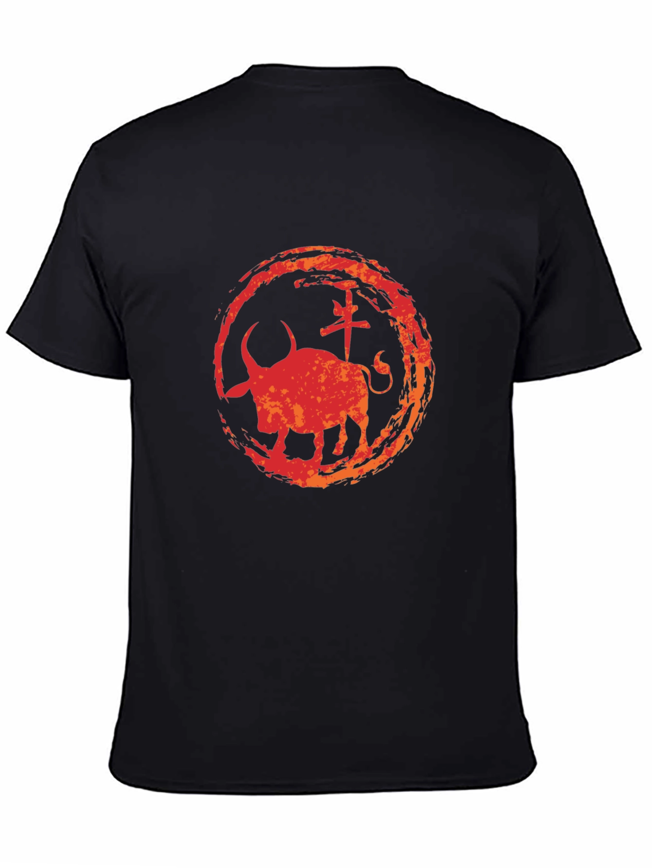 Ox Zodiac Graphic Tee - Black