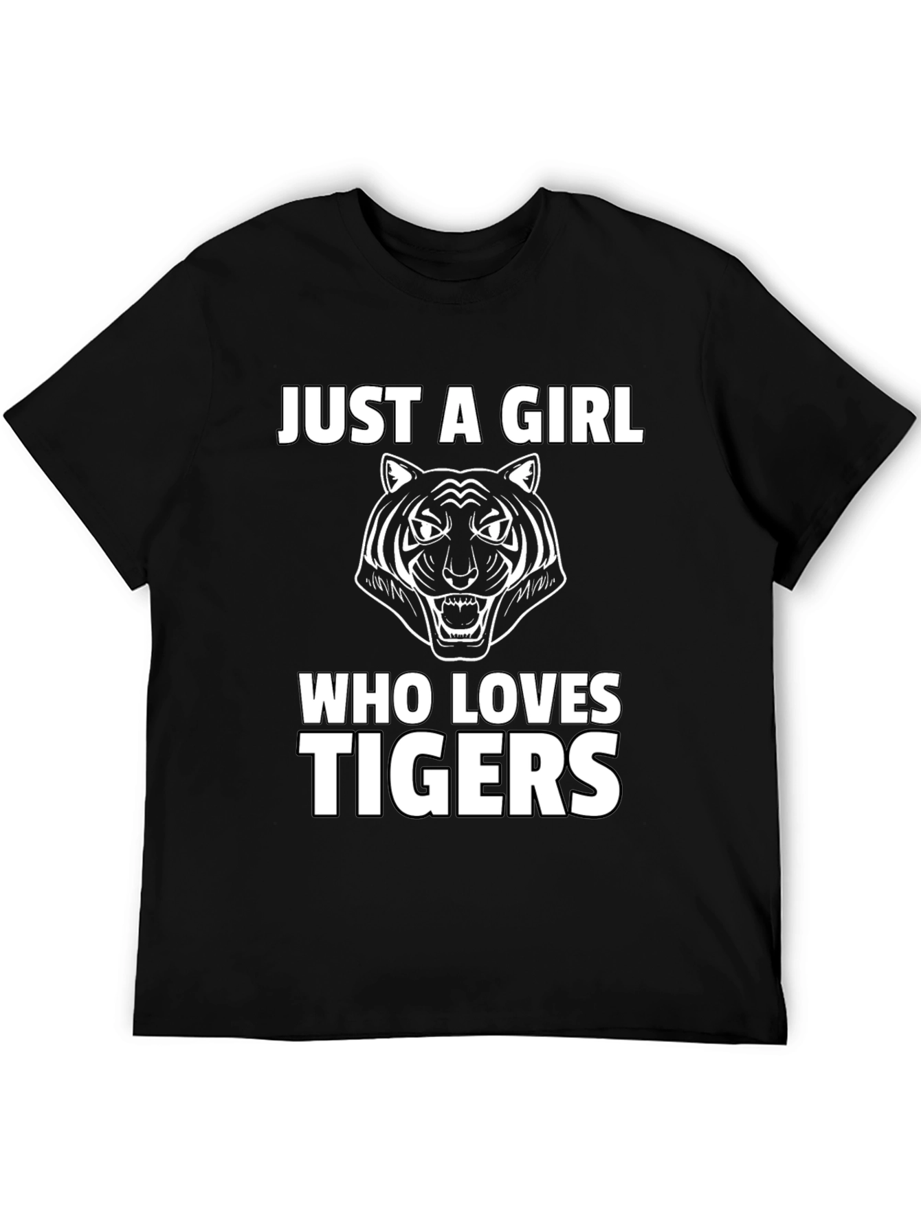 Just A Girl Who Loves Tigers Graphic Tee