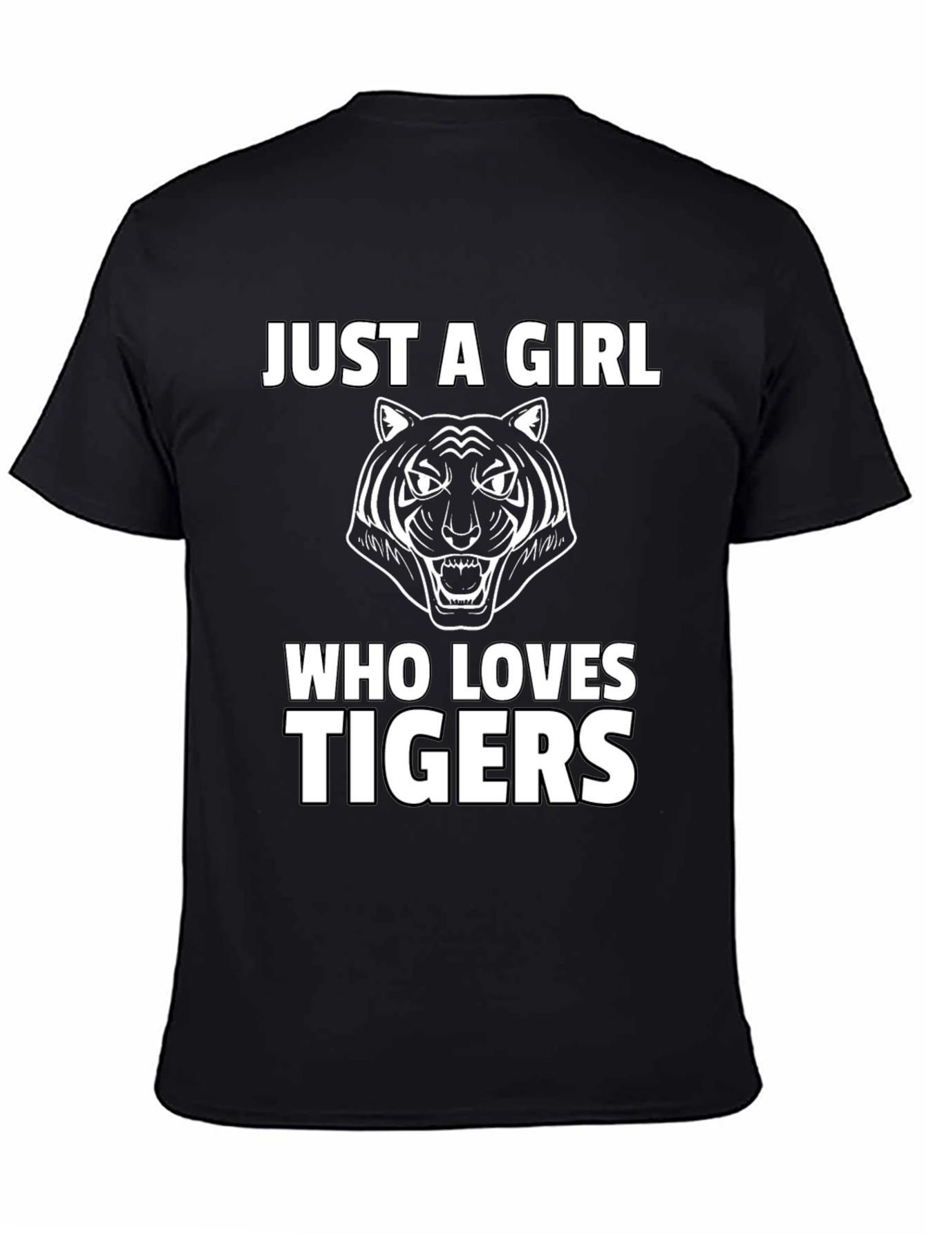 Just A Girl Who Loves Tigers Graphic Tee