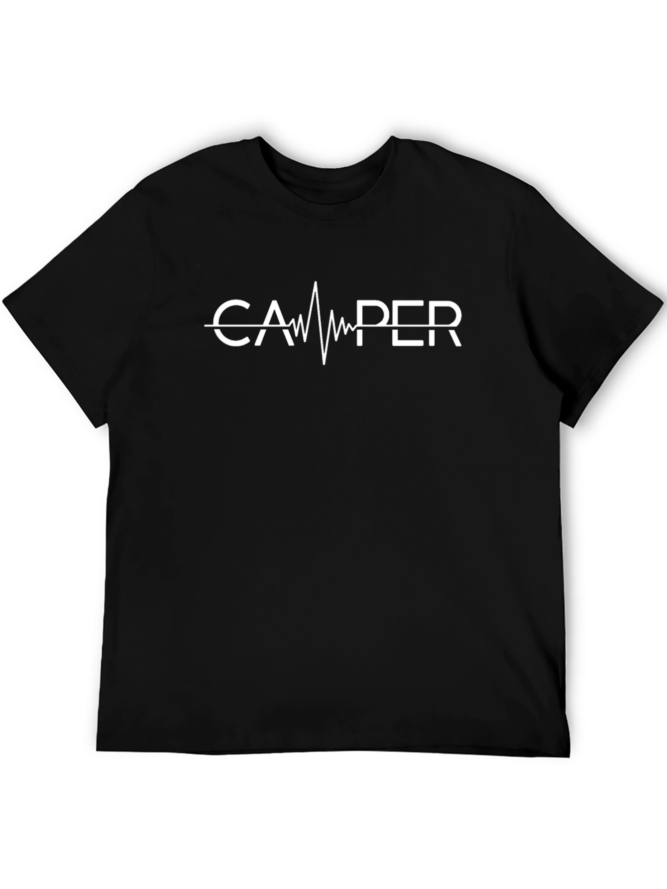 Camper Heartbeat T-Shirt - Black Graphic Tee