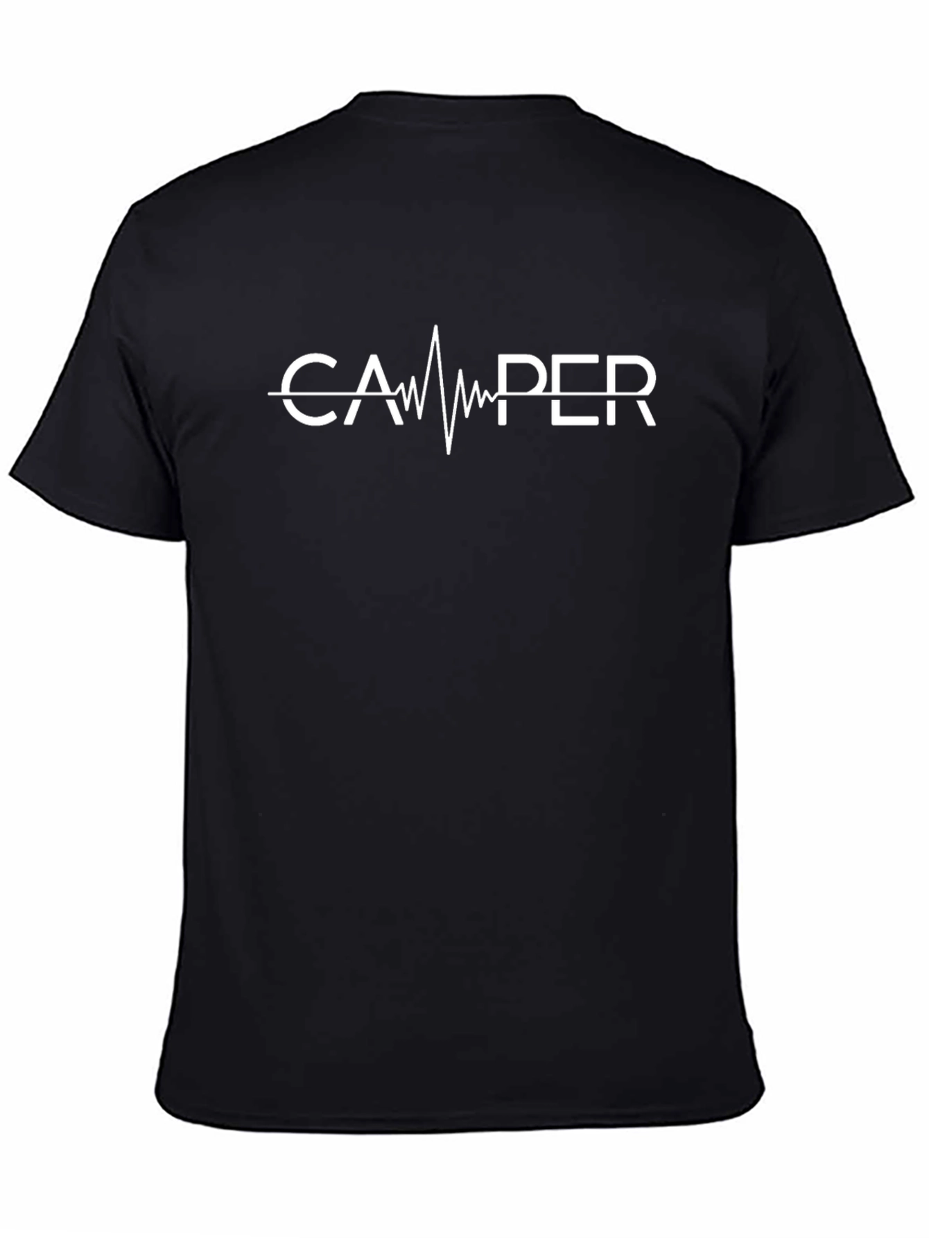 Camper Heartbeat T-Shirt - Black Graphic Tee