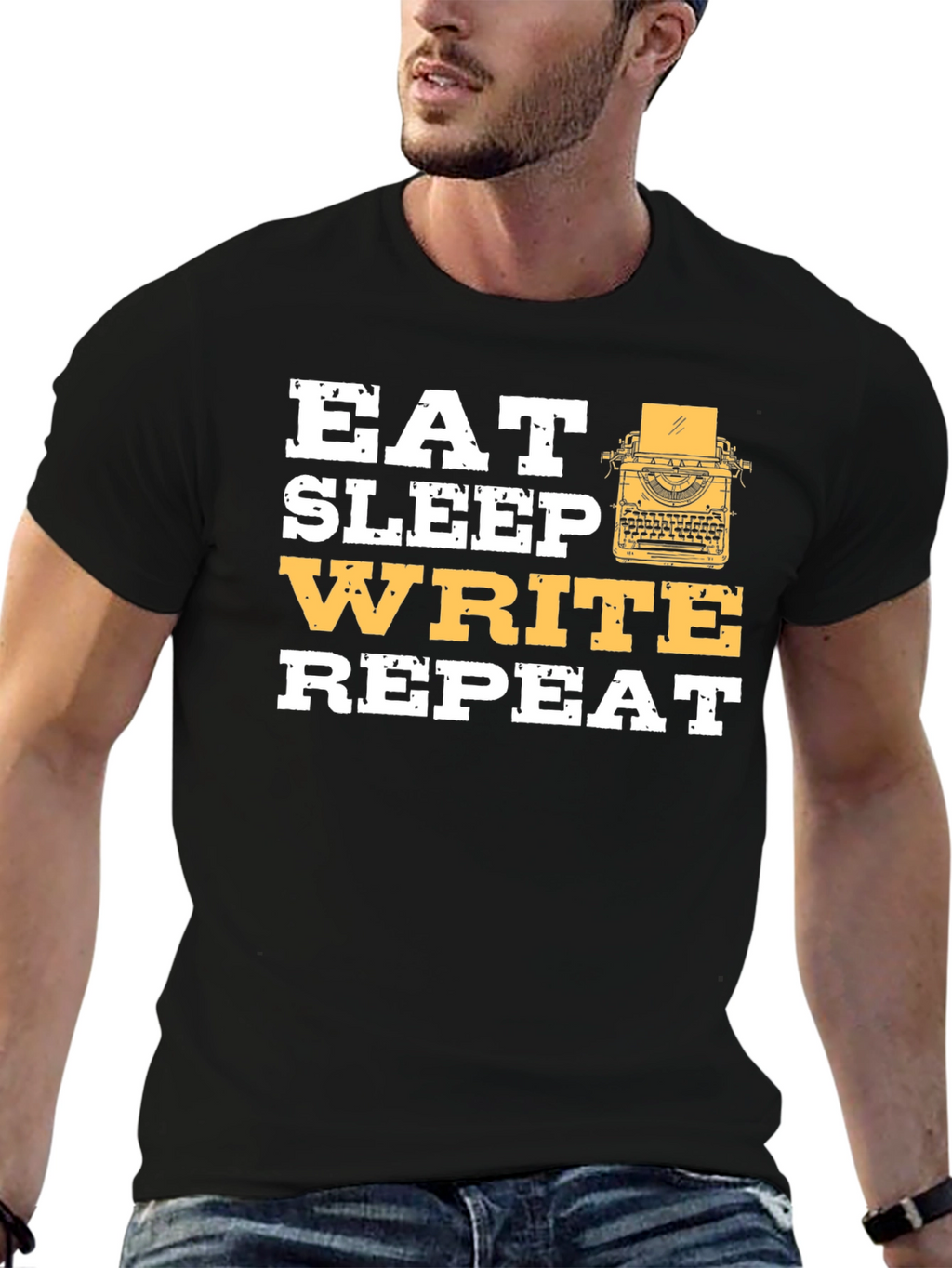 Eat Sleep Write Repeat T-Shirt - Writers Gift