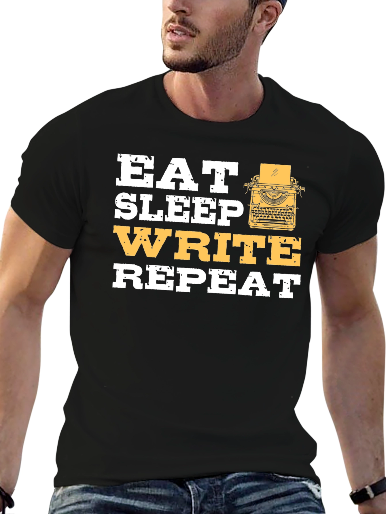 Eat Sleep Write Repeat T-Shirt - Writers Gift