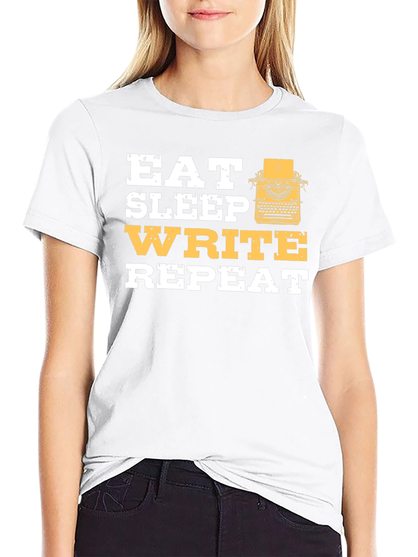 Eat Sleep Write Repeat T-Shirt - Writers Gift