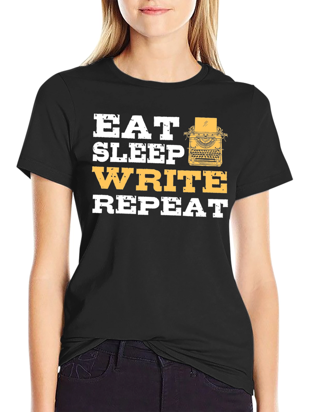 Eat Sleep Write Repeat T-Shirt - Writers Gift