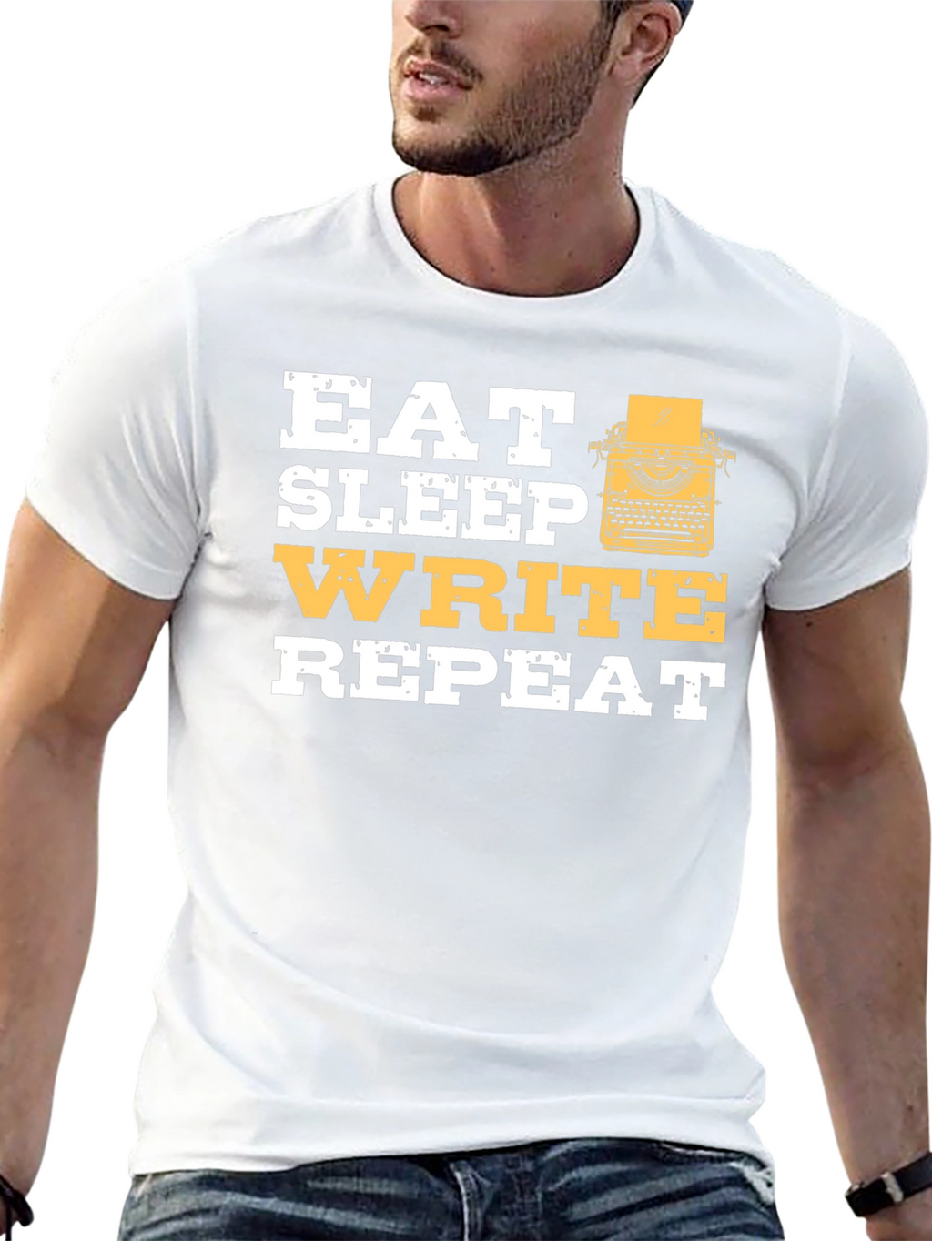 Eat Sleep Write Repeat T-Shirt - Writers Gift