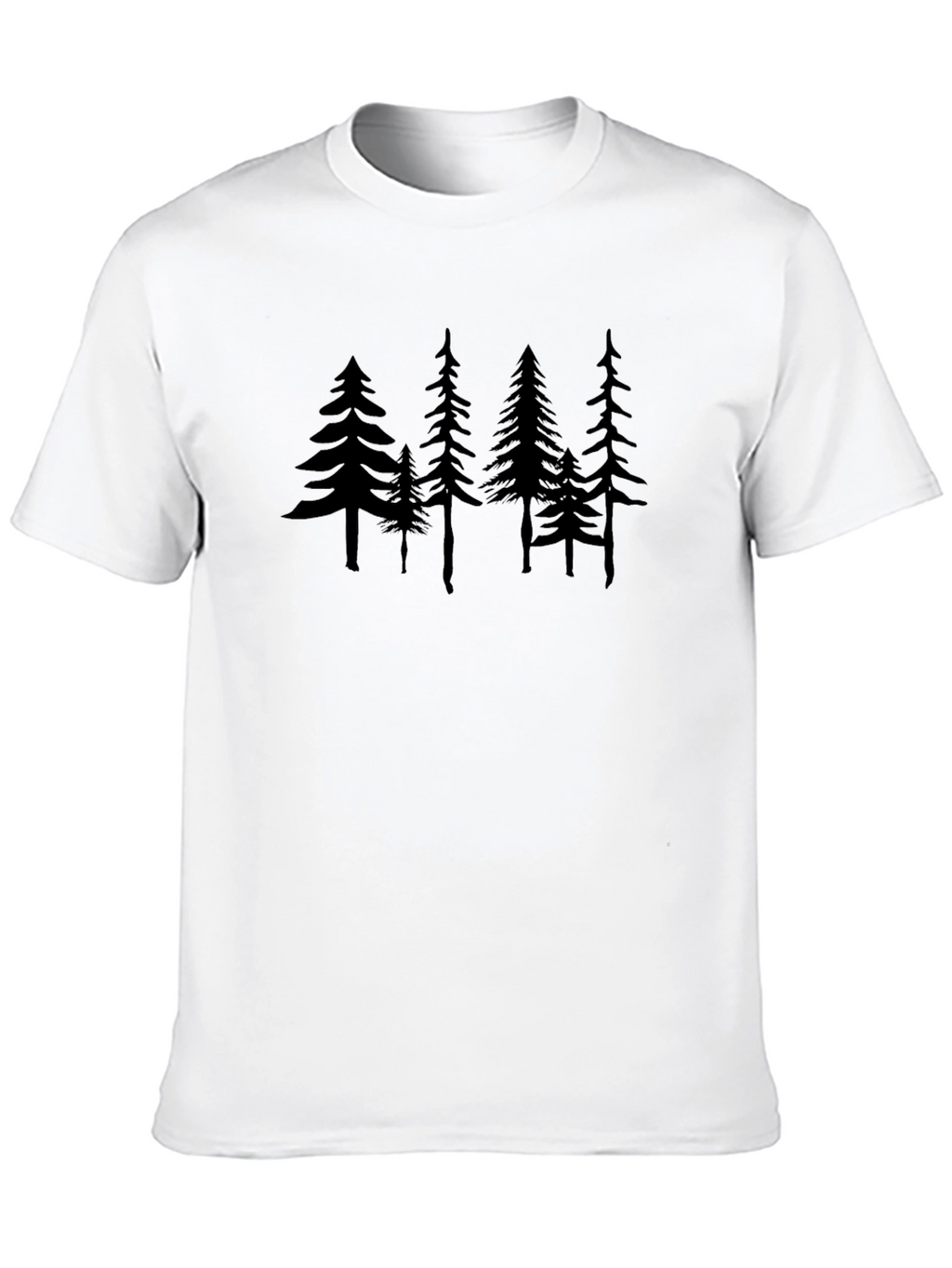 Forest Graphic Tee - Nature Lovers Black T-Shirt
