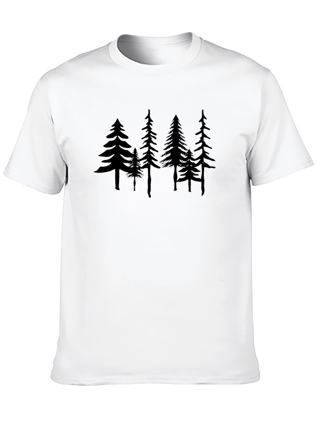 Forest Graphic Tee - Nature Lovers Black T-Shirt