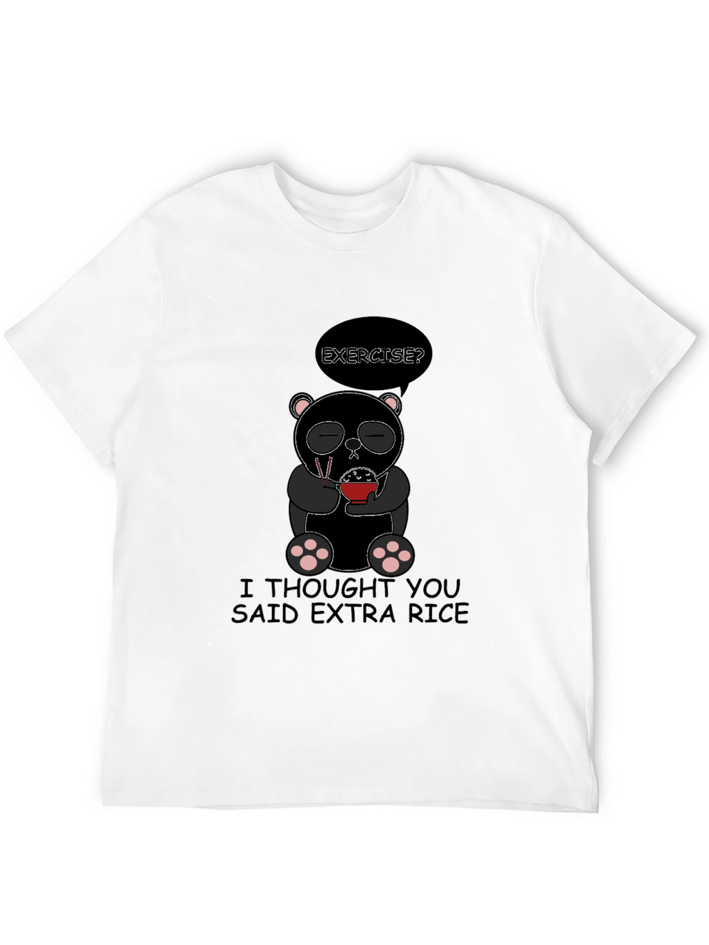 Extra Rice Panda Graphic T-Shirt