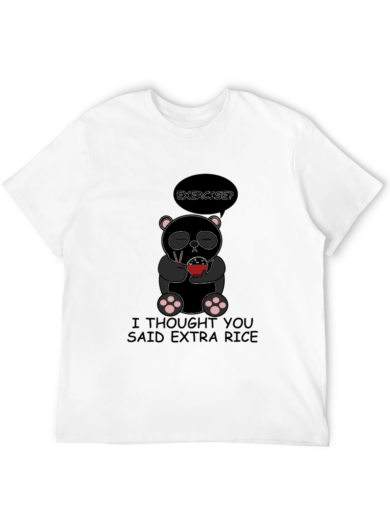 Extra Rice Panda Graphic T-Shirt