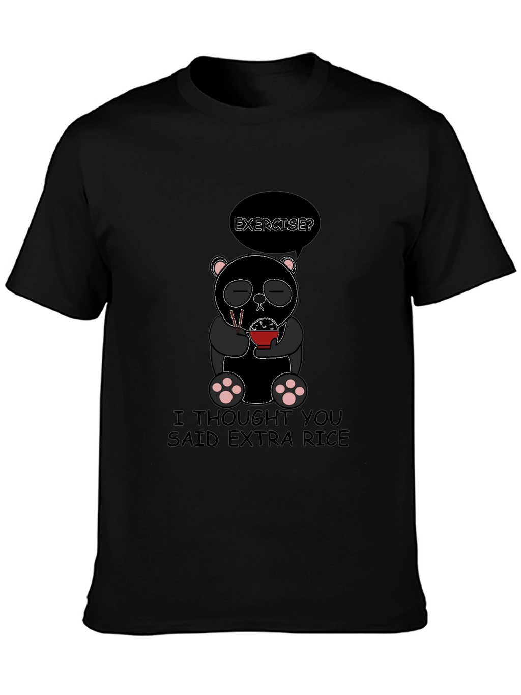 Extra Rice Panda Graphic T-Shirt