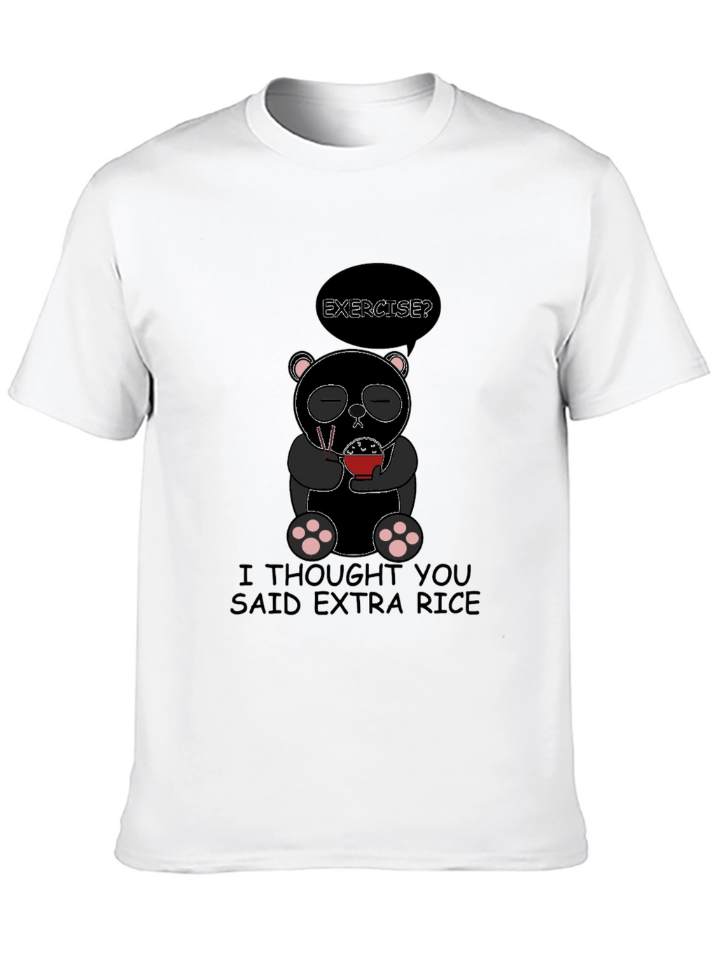 Extra Rice Panda Graphic T-Shirt
