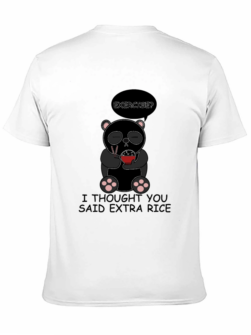 Extra Rice Panda Graphic T-Shirt