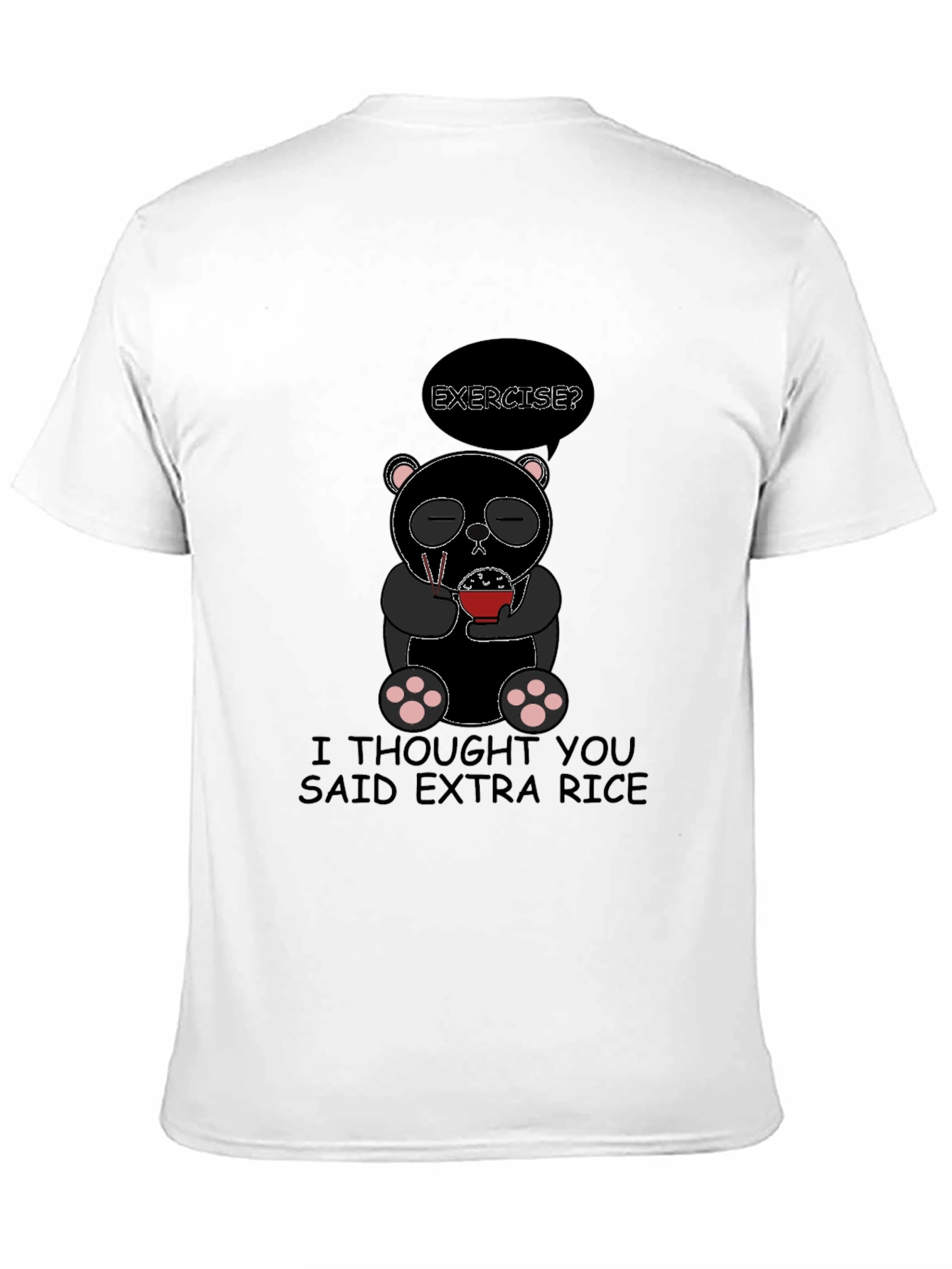 Extra Rice Panda Graphic T-Shirt