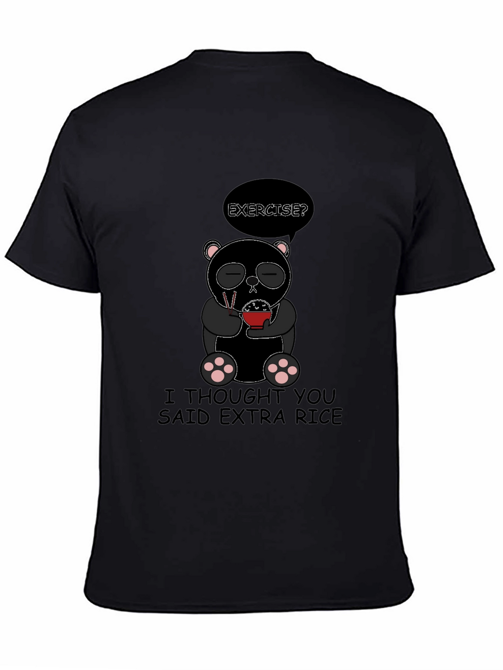 Extra Rice Panda Graphic T-Shirt
