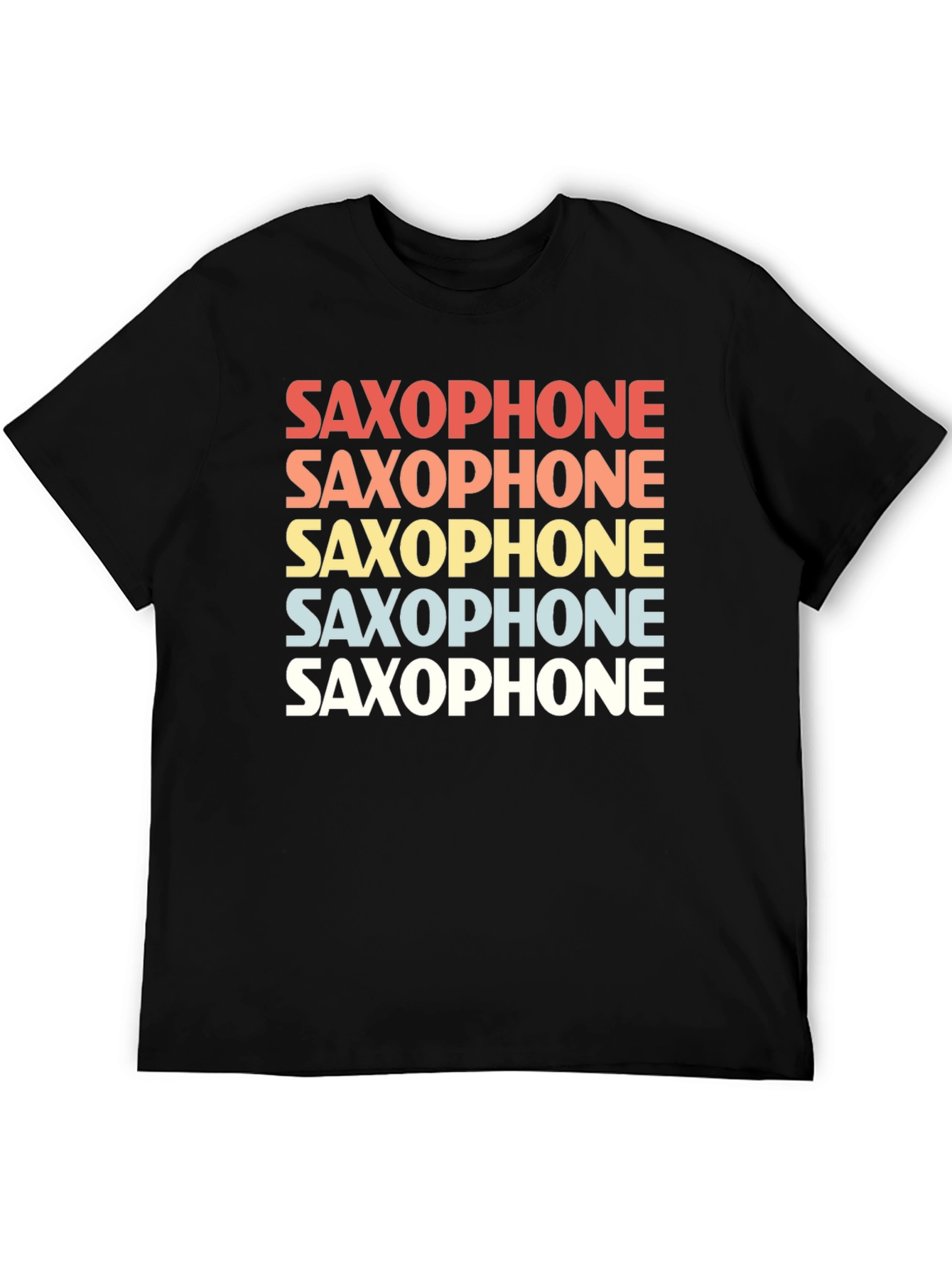 Retro Saxophone T-Shirt - Music Lover Tee