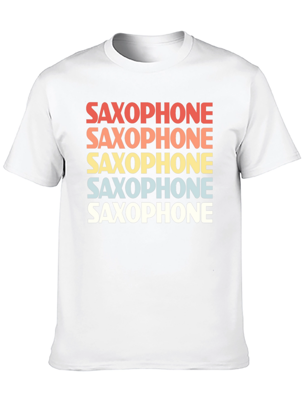 Retro Saxophone T-Shirt - Music Lover Tee