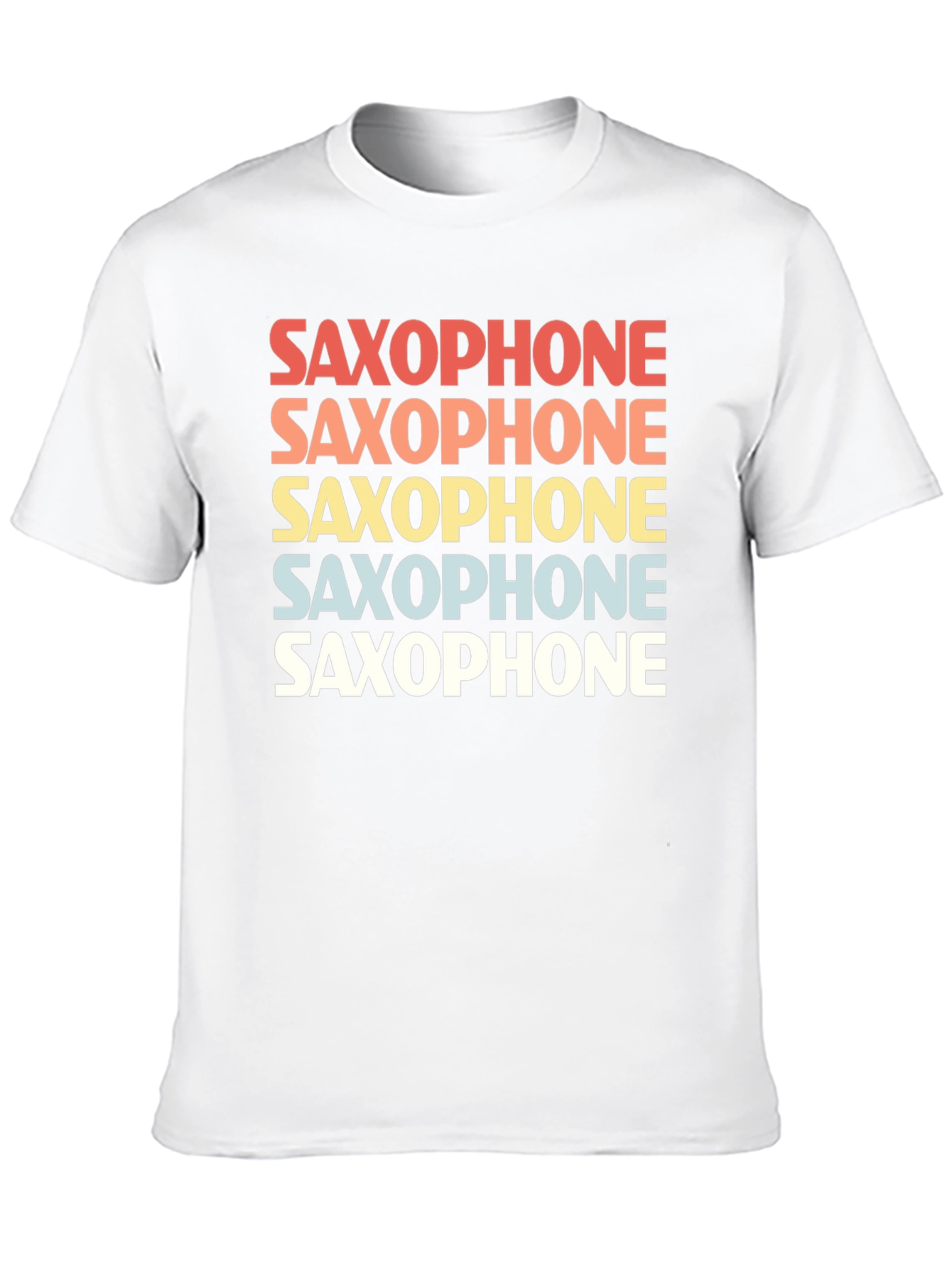 Retro Saxophone T-Shirt - Music Lover Tee