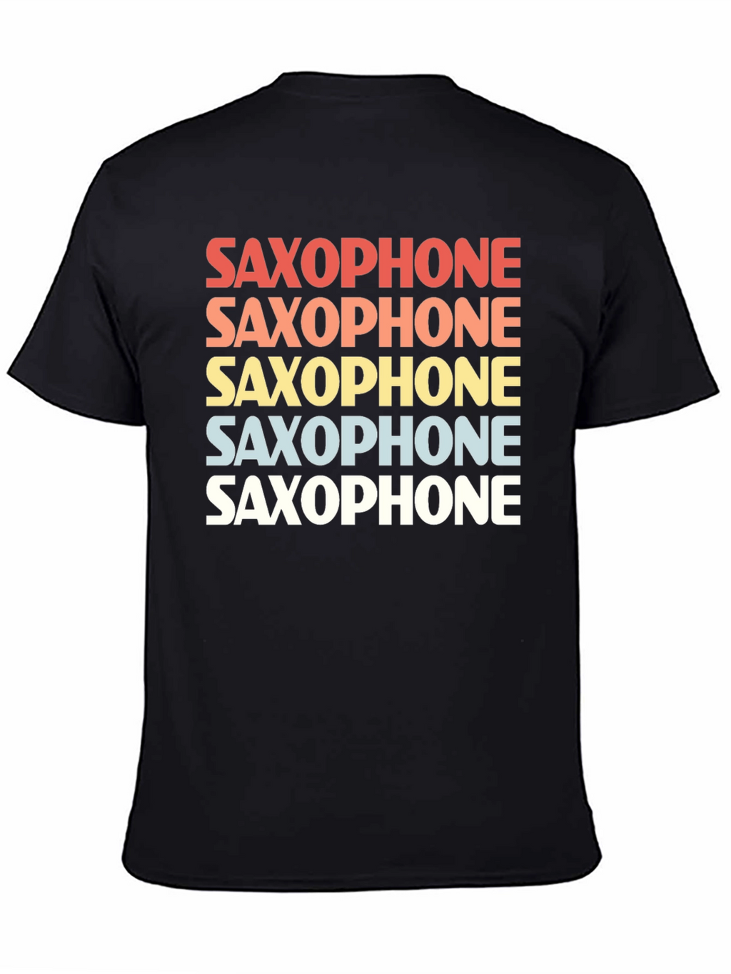 Retro Saxophone T-Shirt - Music Lover Tee