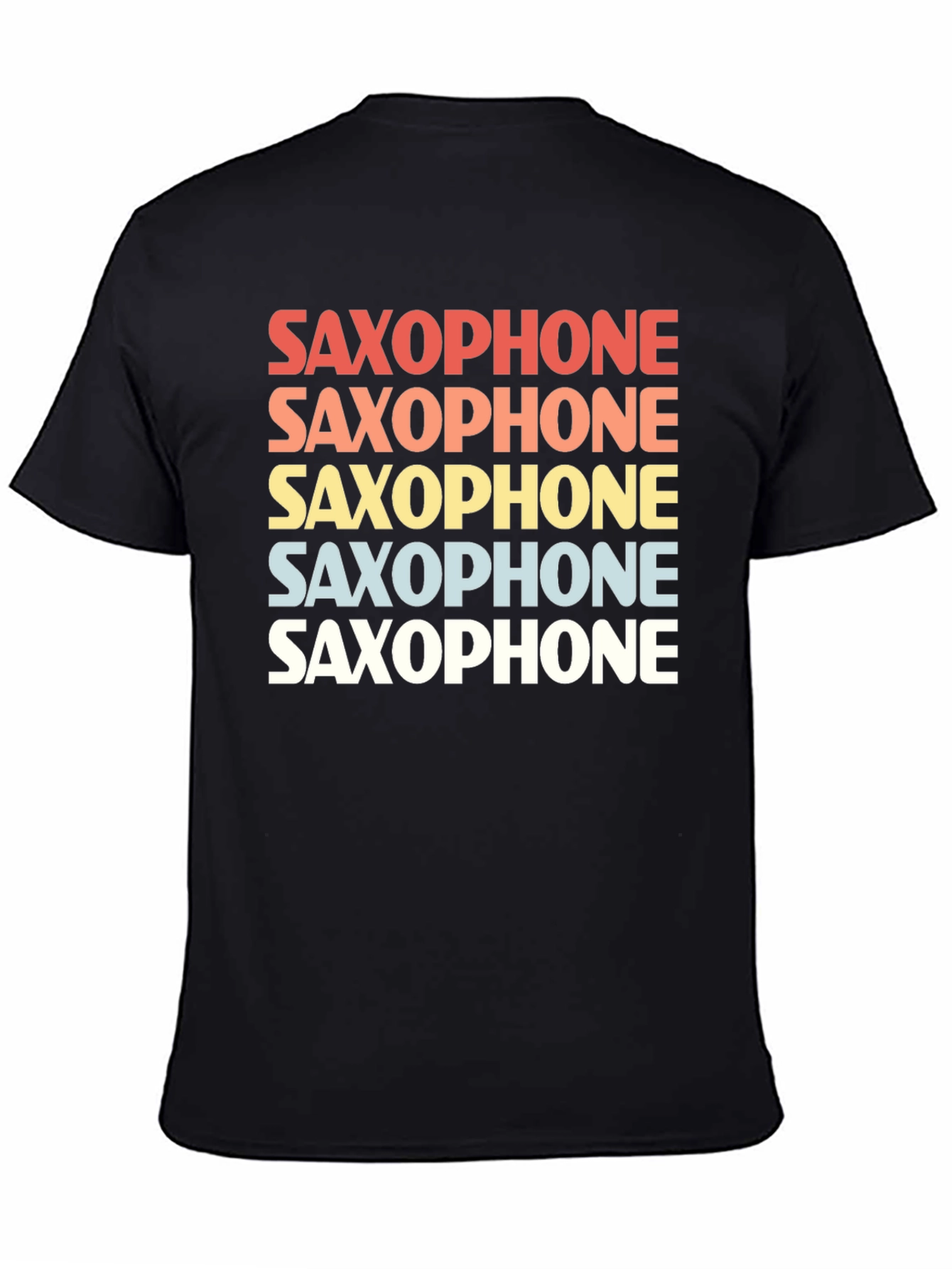 Retro Saxophone T-Shirt - Music Lover Tee