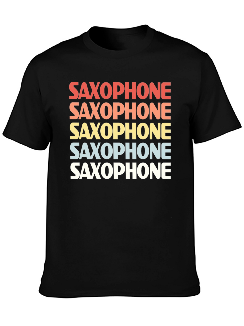 Retro Saxophone T-Shirt - Music Lover Tee